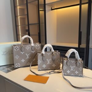 LV OnTheGo Monogram Tote in Elephant Grey – 18CM/25CM/35CM