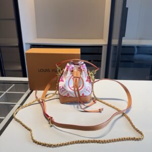 Louis Vuitton Nano Noé Summer Edition Mini Bucket Bag – Pink Monogram 15CM