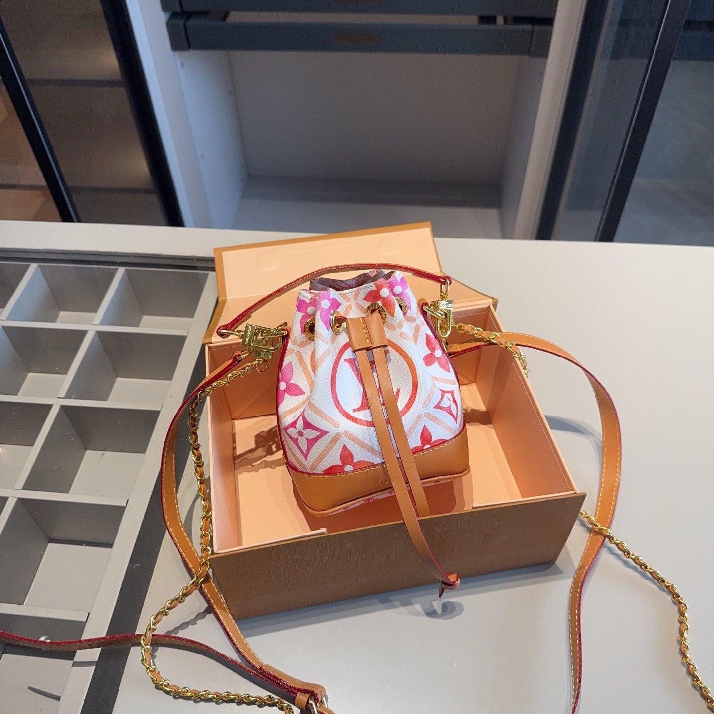 Louis Vuitton Nano Noé Summer Edition Mini Bucket Bag – Pink Monogram 15CM - 图片 2