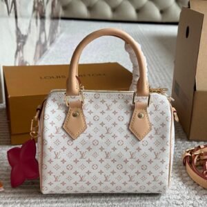 LV Speedy 20 Top Handle Bag in Pink Monogram Canvas – Youthful Icon 20CM