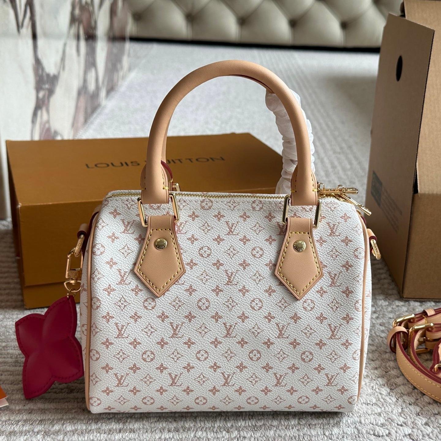LV Speedy 20 Top Handle Bag in Pink Monogram Canvas – Youthful Icon 20CM