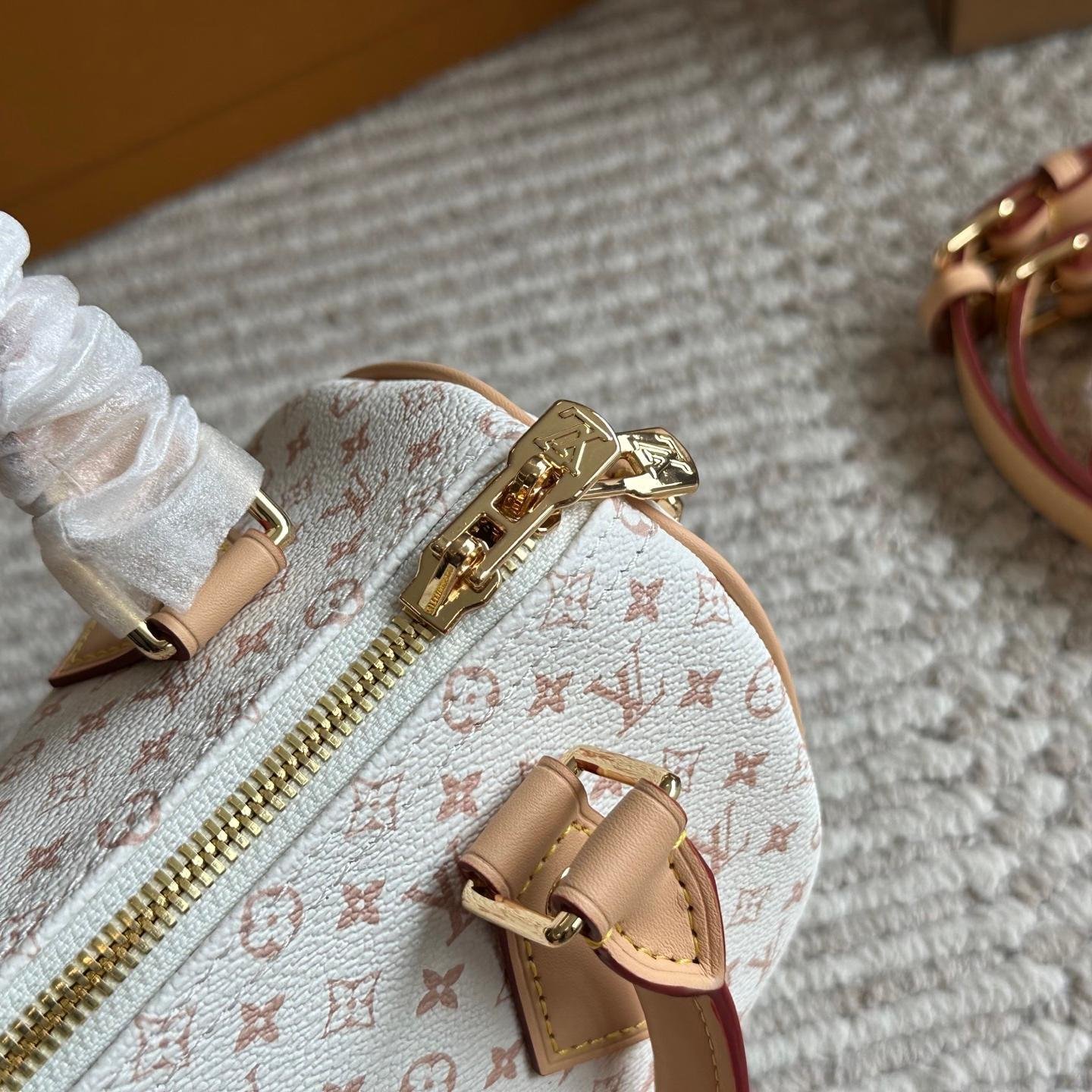 LV Speedy 20 Top Handle Bag in Pink Monogram Canvas – Youthful Icon 20CM - 图片 3