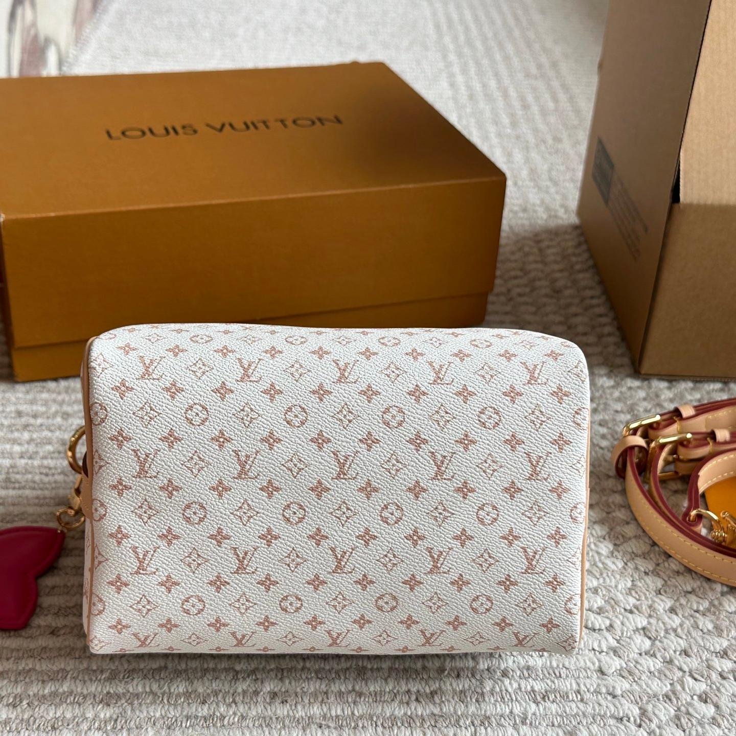 LV Speedy 20 Top Handle Bag in Pink Monogram Canvas – Youthful Icon 20CM - 图片 5