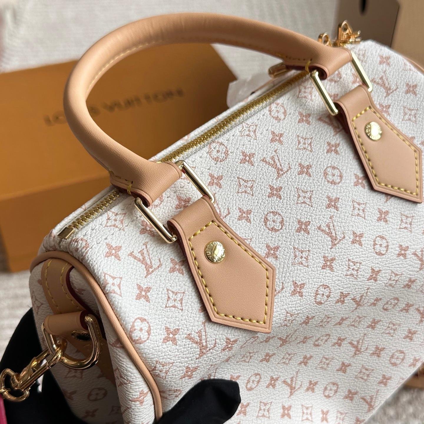 LV Speedy 20 Top Handle Bag in Pink Monogram Canvas – Youthful Icon 20CM - 图片 6