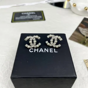 Miss Chen Jewelry Replica Earrings, Chanel Pearl Diamond Stud