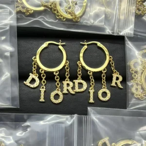 Miss Chen Jewelry Replica Earrings, Dior Letter Tassel