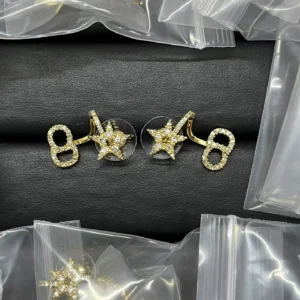 Miss Chen Jewelry Replica Earrings, Dior Star Screw CD