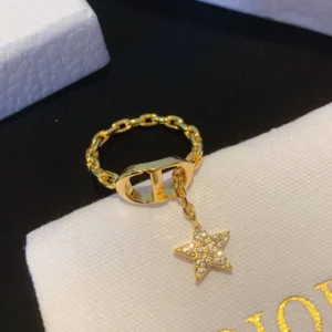 Dior Replica CD Star Dangle Ring, Sizes 6, 7, and 8 – 6