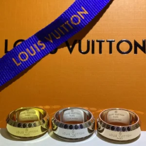 Louis Vuitton Replica Wide Ring, Men’s 3 Color Options – 10 / Rose Gold