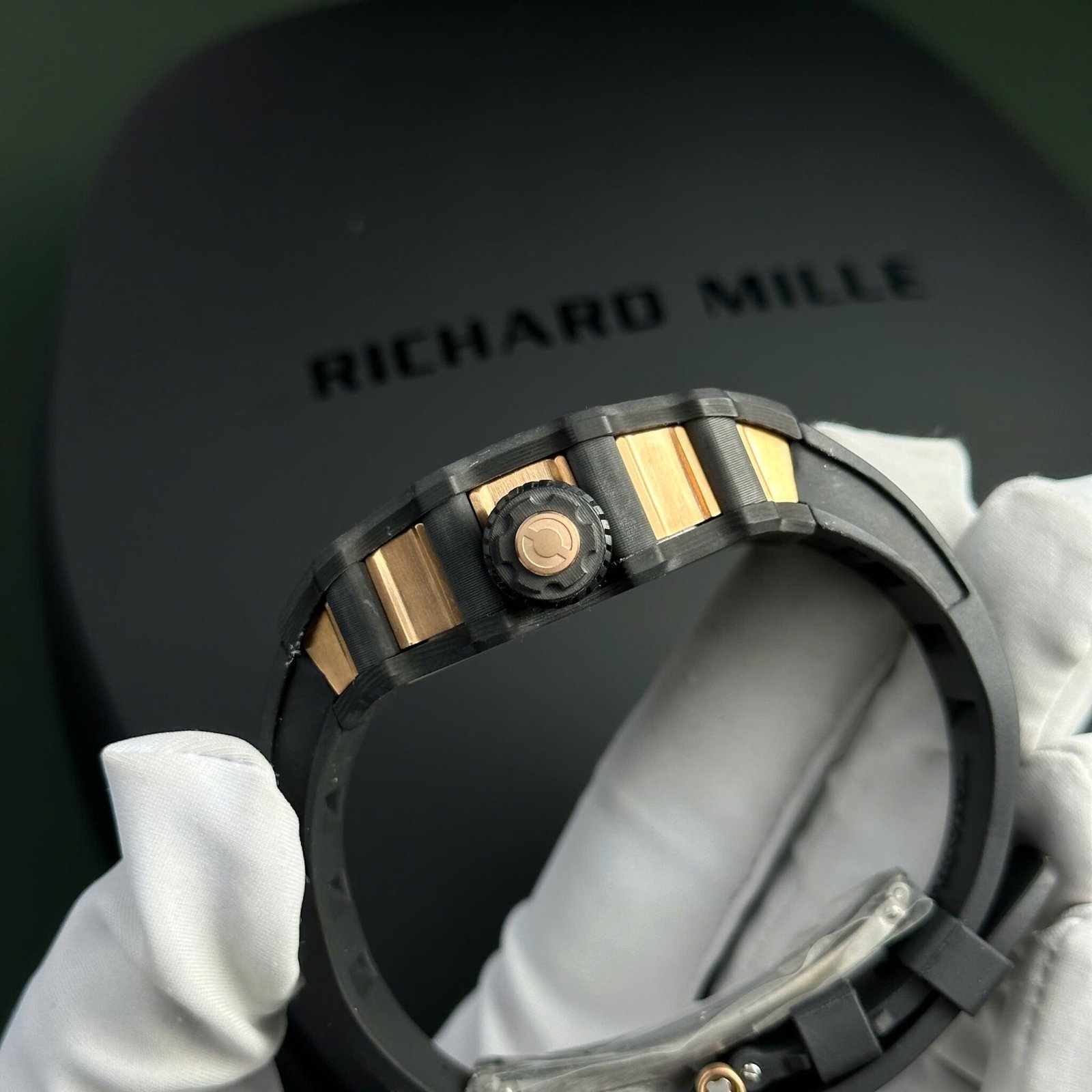 Richard Mille RM21-01 Tourbillon Aerodyne Red Gold Carbon TPT Best Replica 42.68mm x 50.12mm - 图片 8