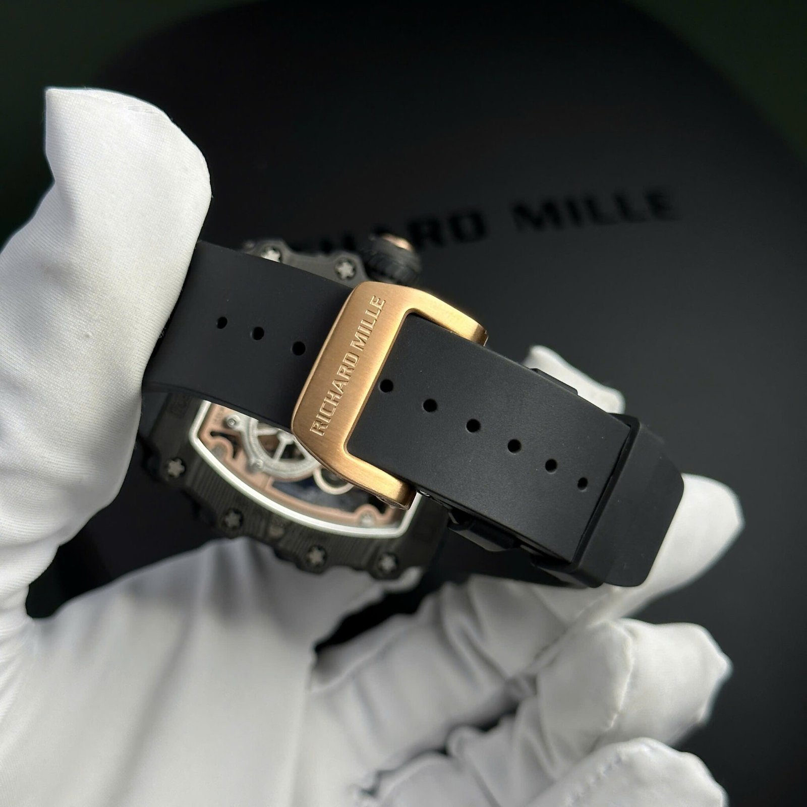Richard Mille RM21-01 Tourbillon Aerodyne Red Gold Carbon TPT Best Replica 42.68mm x 50.12mm - 图片 11