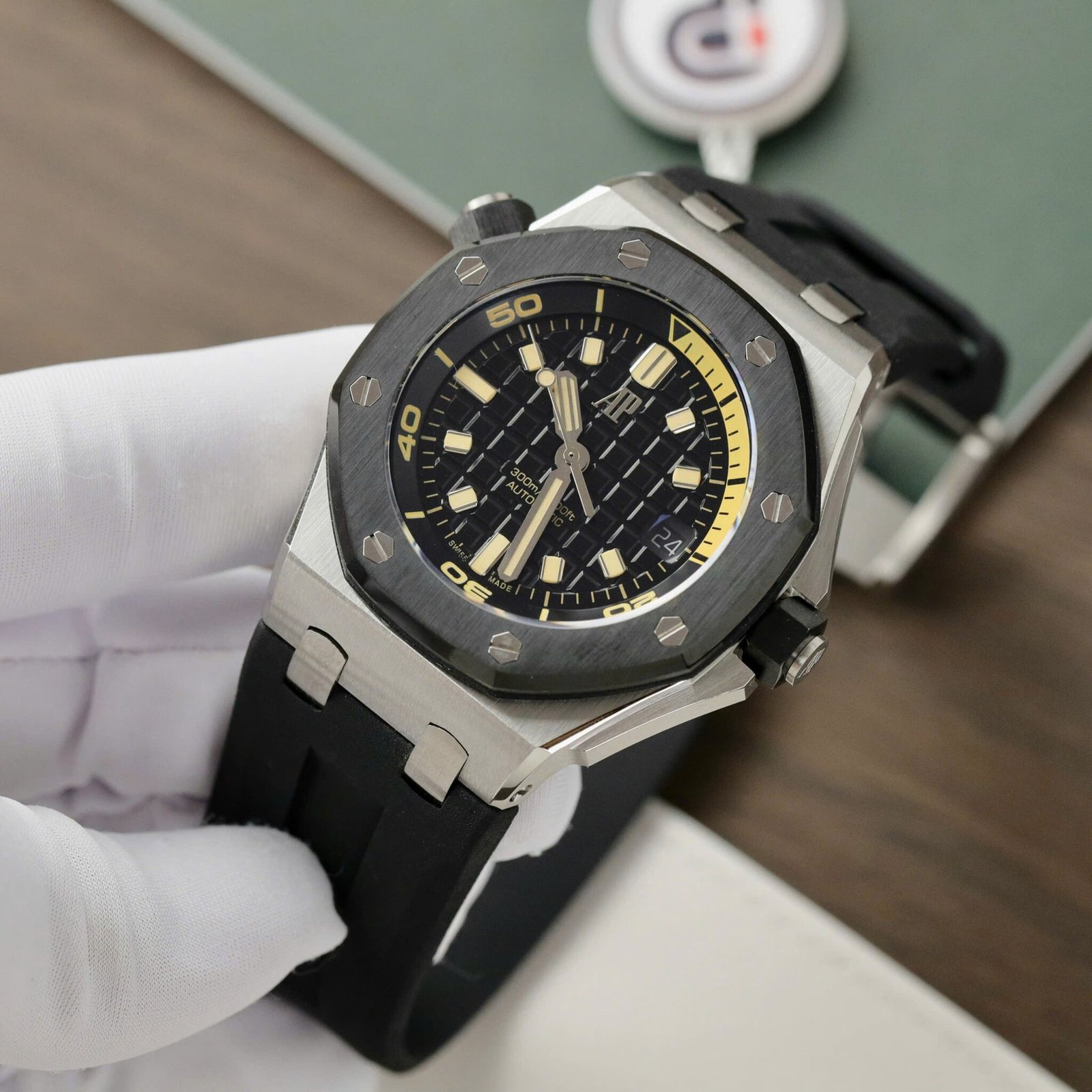 Audemars Piguet Royal Oak Offshore Diver 15720CN Black Dial Ceramic Bezel Rubber Replica IPF 42mm - 图片 3