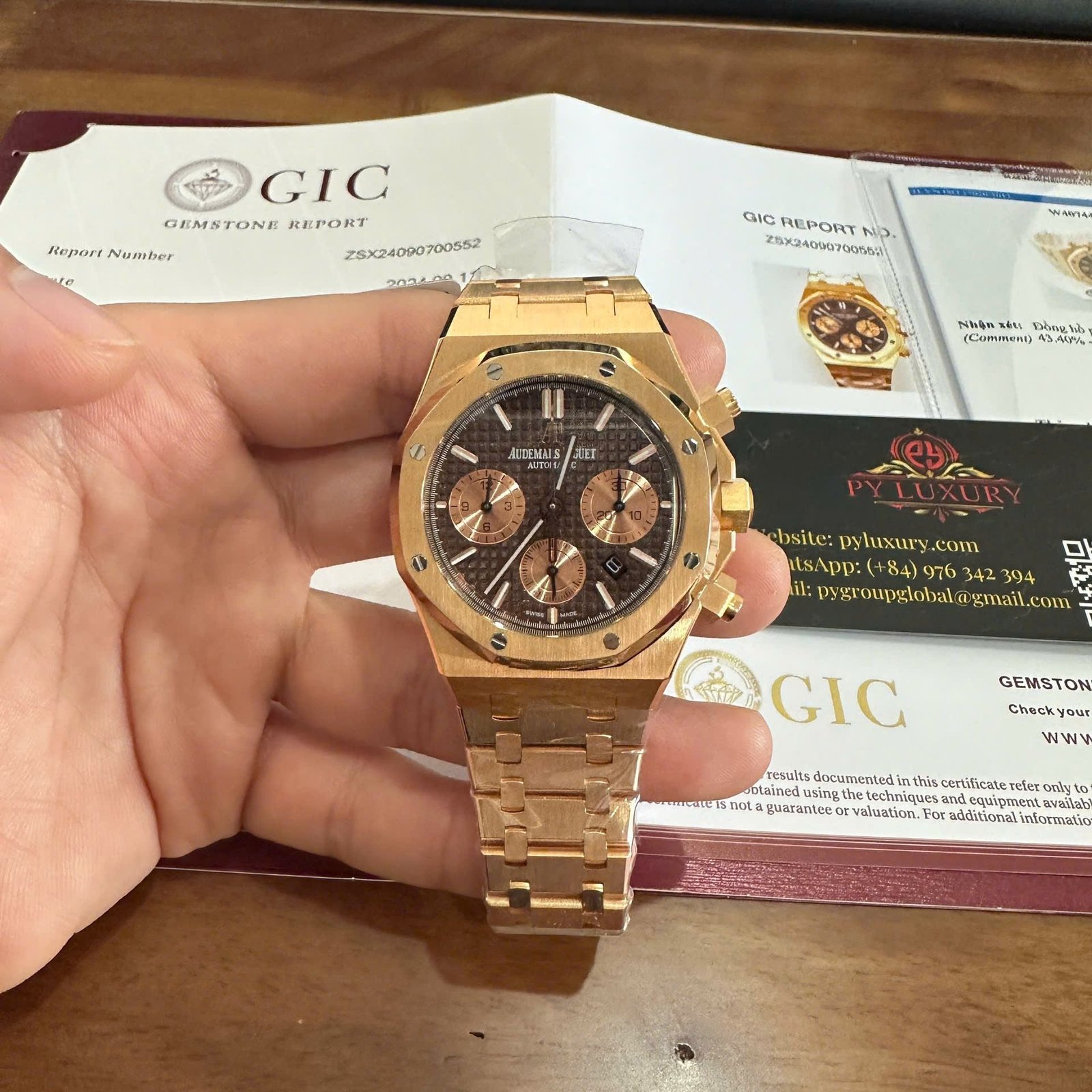 Audemars Piguet Royal Oak 26331OR Chronograph Brown Dial 18K Gold Wrapped 41mm - 图片 2