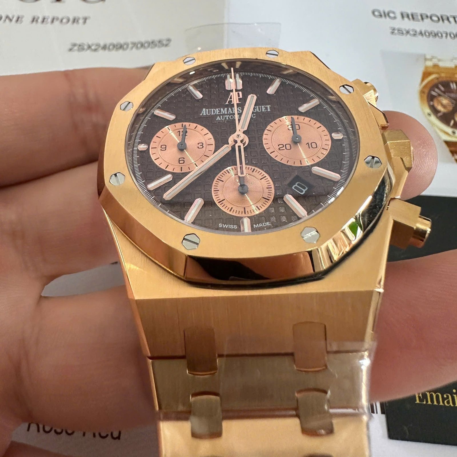 Audemars Piguet Royal Oak 26331OR Chronograph Brown Dial 18K Gold Wrapped 41mm - 图片 6