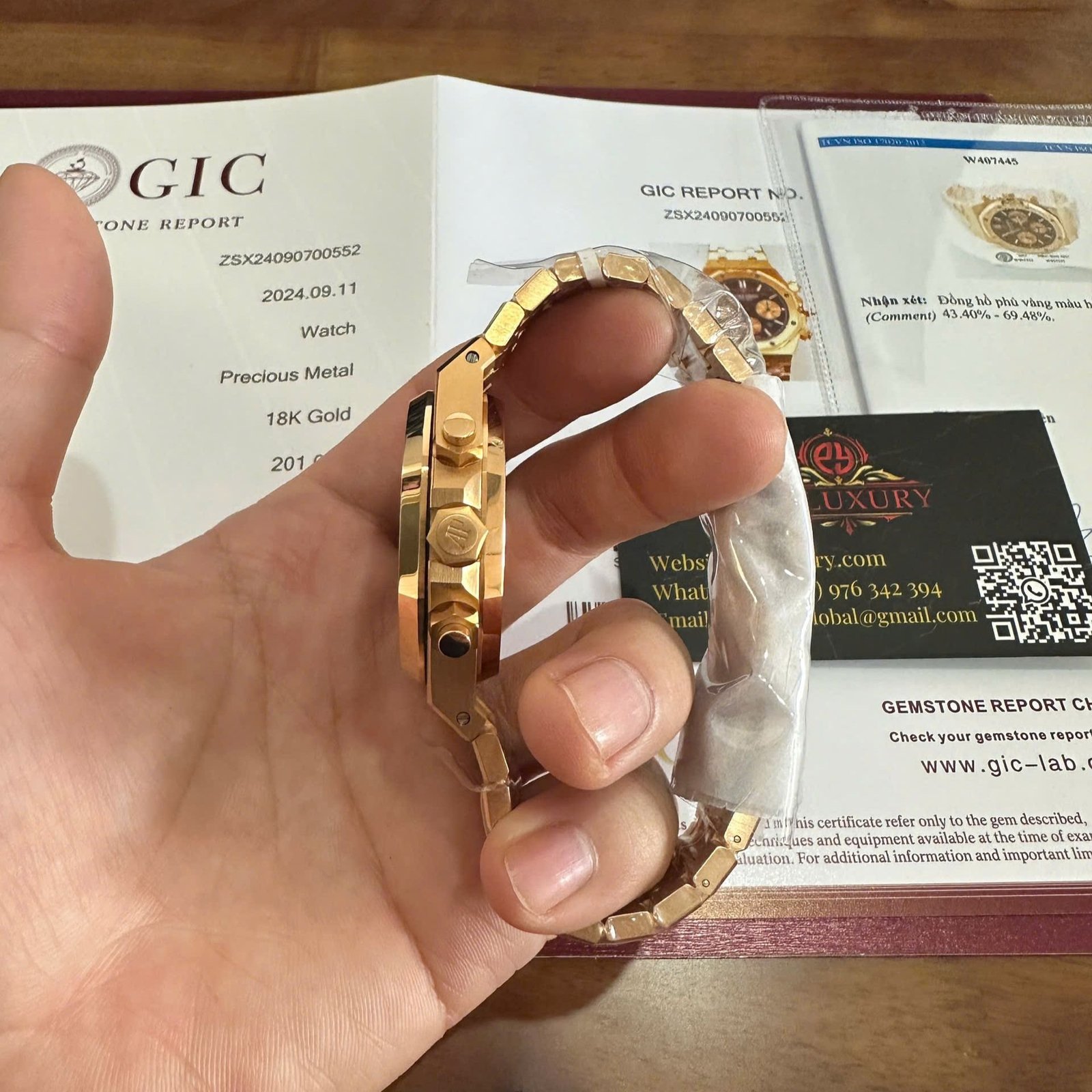 Audemars Piguet Royal Oak 26331OR Chronograph Brown Dial 18K Gold Wrapped 41mm - 图片 7