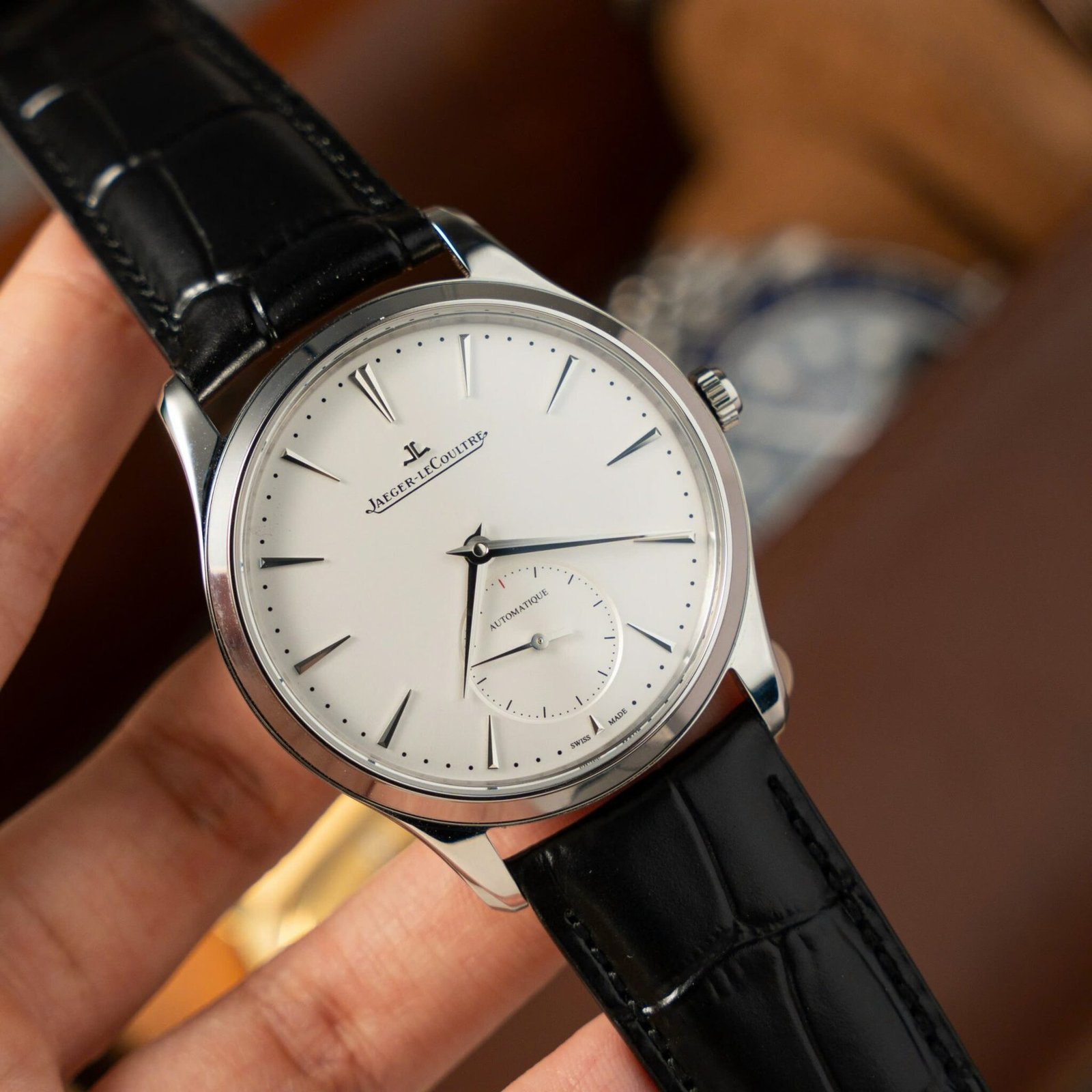 Jaeger-LeCoultre Master Ultra Thin Small Seconds Q1218420 Silver Dial Leather Best Replica 39mm - 图片 2