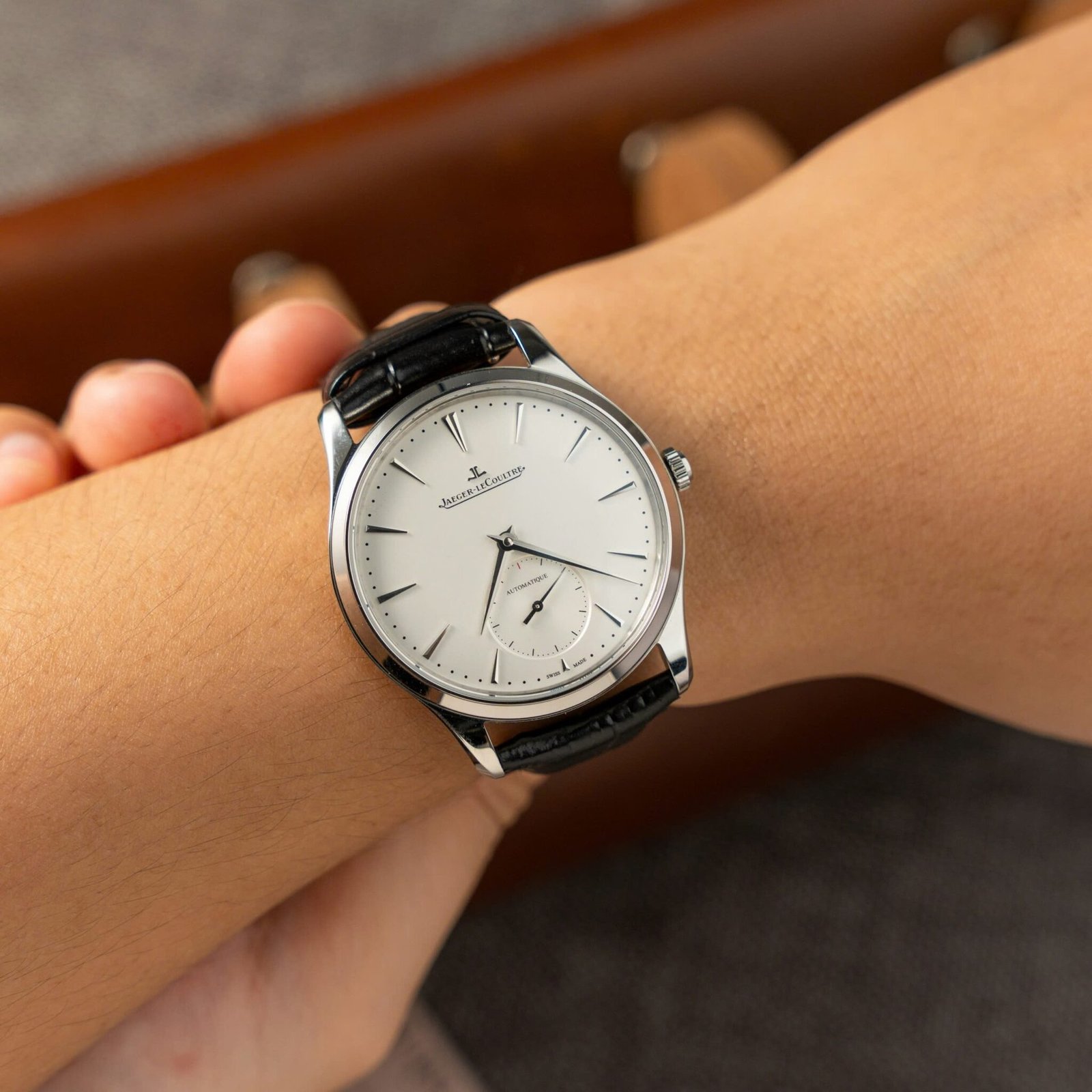 Jaeger-LeCoultre Master Ultra Thin Small Seconds Q1218420 Silver Dial Leather Best Replica 39mm - 图片 3