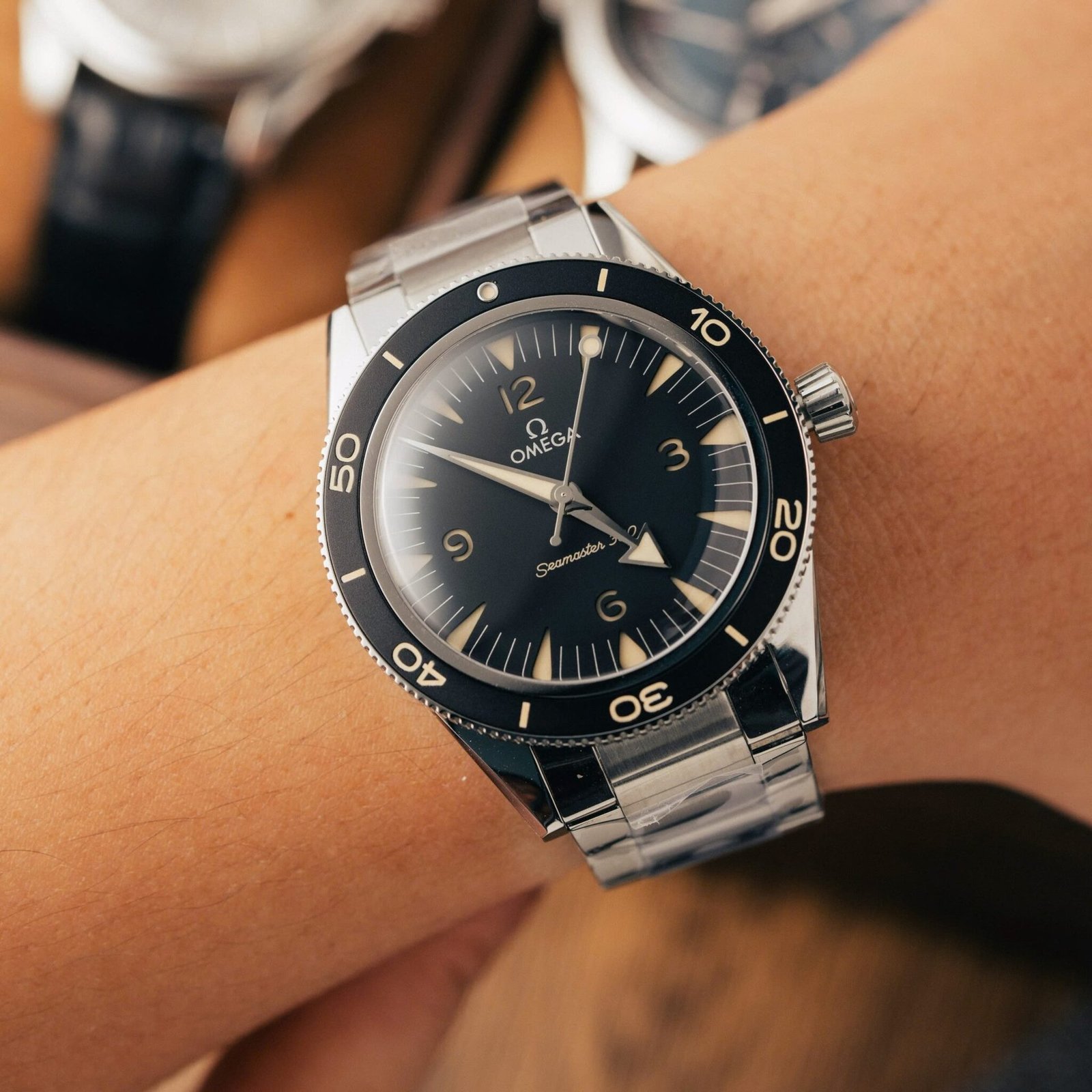 Omega Seamaster 300 Heritage Black Dial Steel Bracelet Best Replica VSF 41mm - 图片 4
