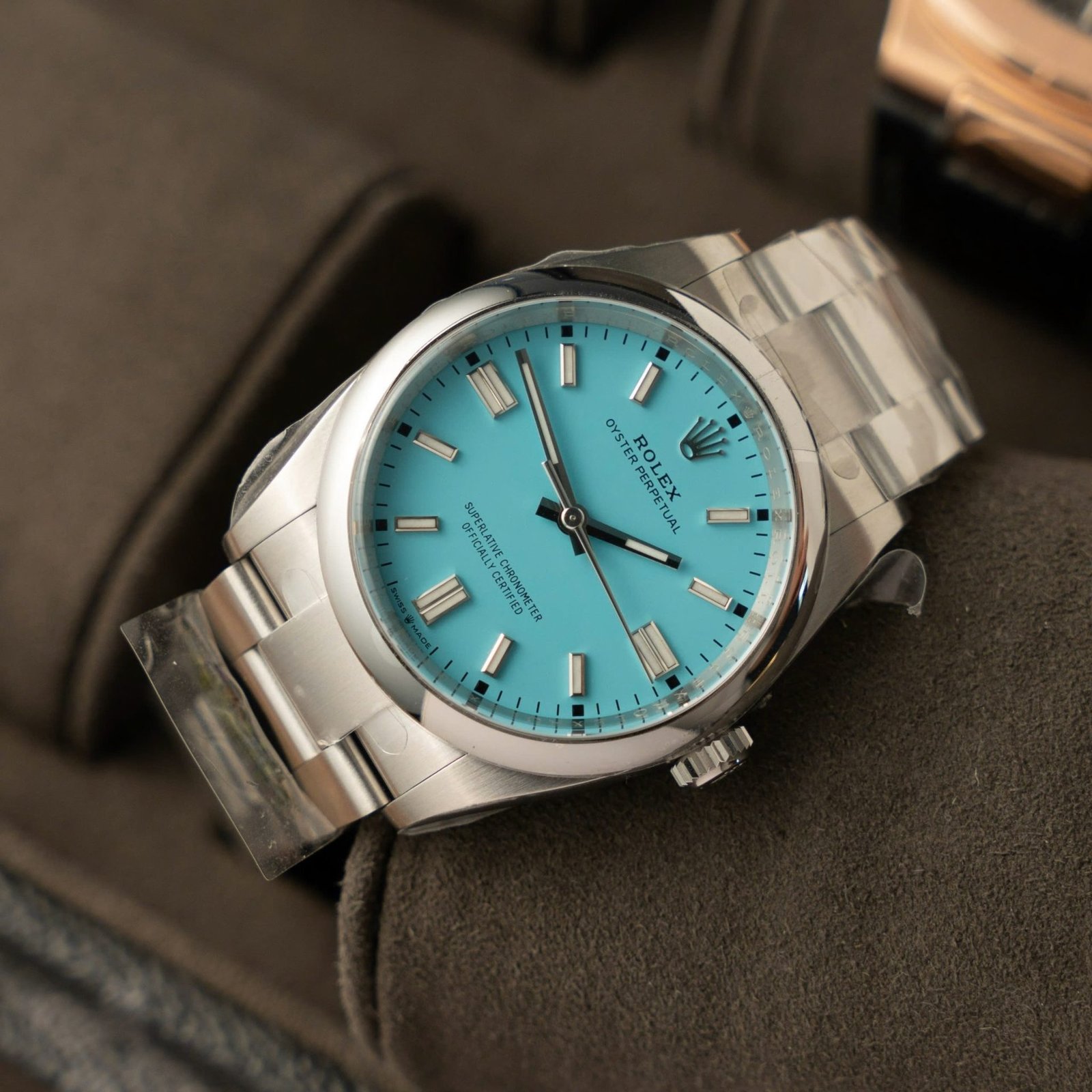 Rolex Oyster Perpetual 126000 Turquoise Blue Dial 1:1 Copy Best Replica Clean Factory 36mm - 图片 2