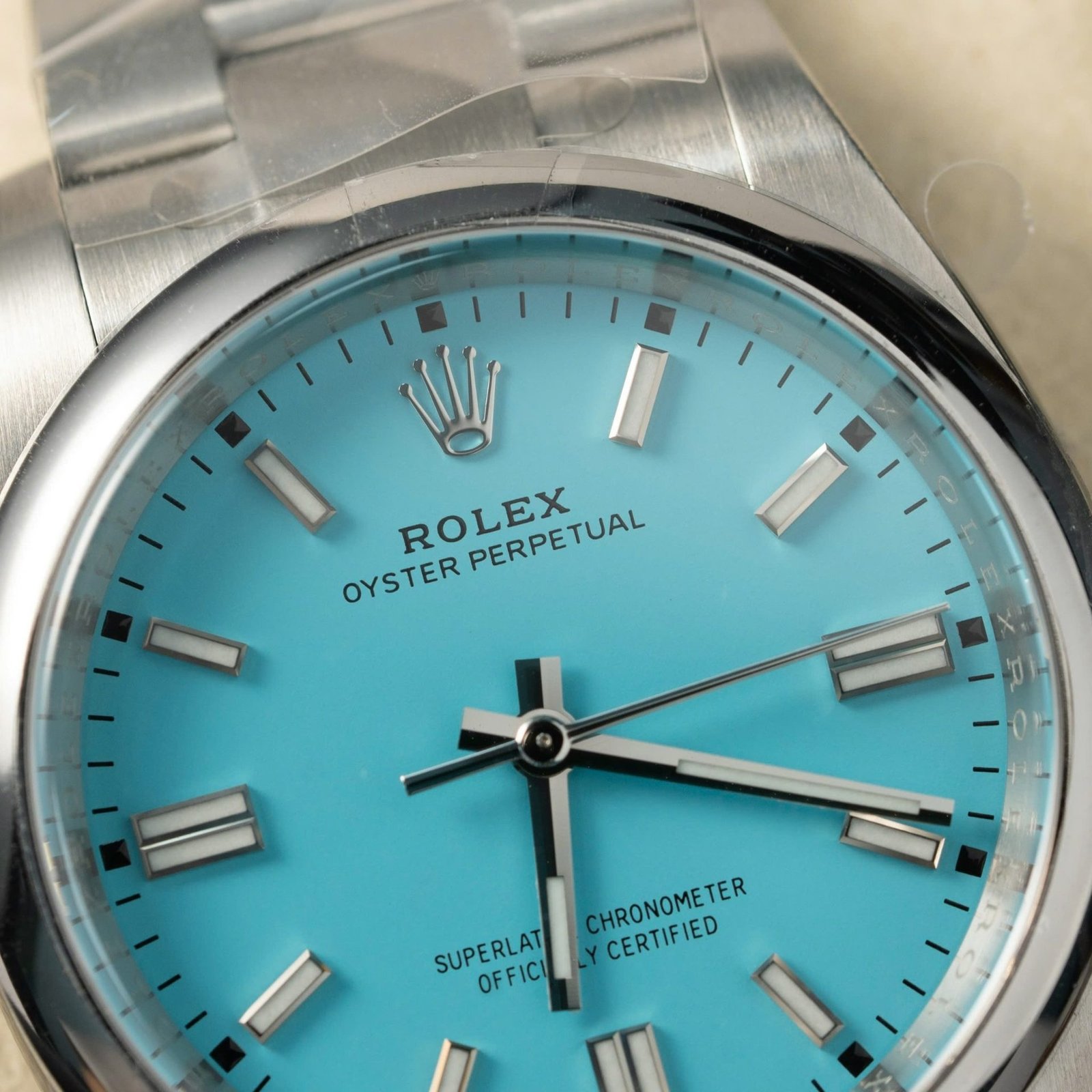 Rolex Oyster Perpetual 126000 Turquoise Blue Dial 1:1 Copy Best Replica Clean Factory 36mm - 图片 4