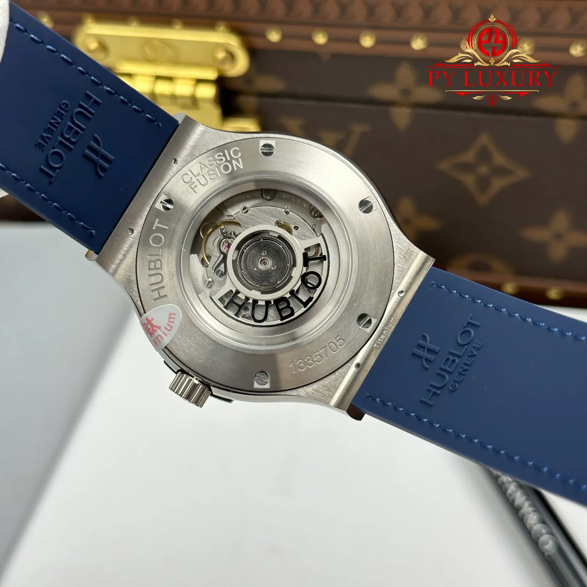 Hublot Classic Fusion Titanium Navy Blue Dial 1:1 Best Replica JJZ 45mm - 图片 9