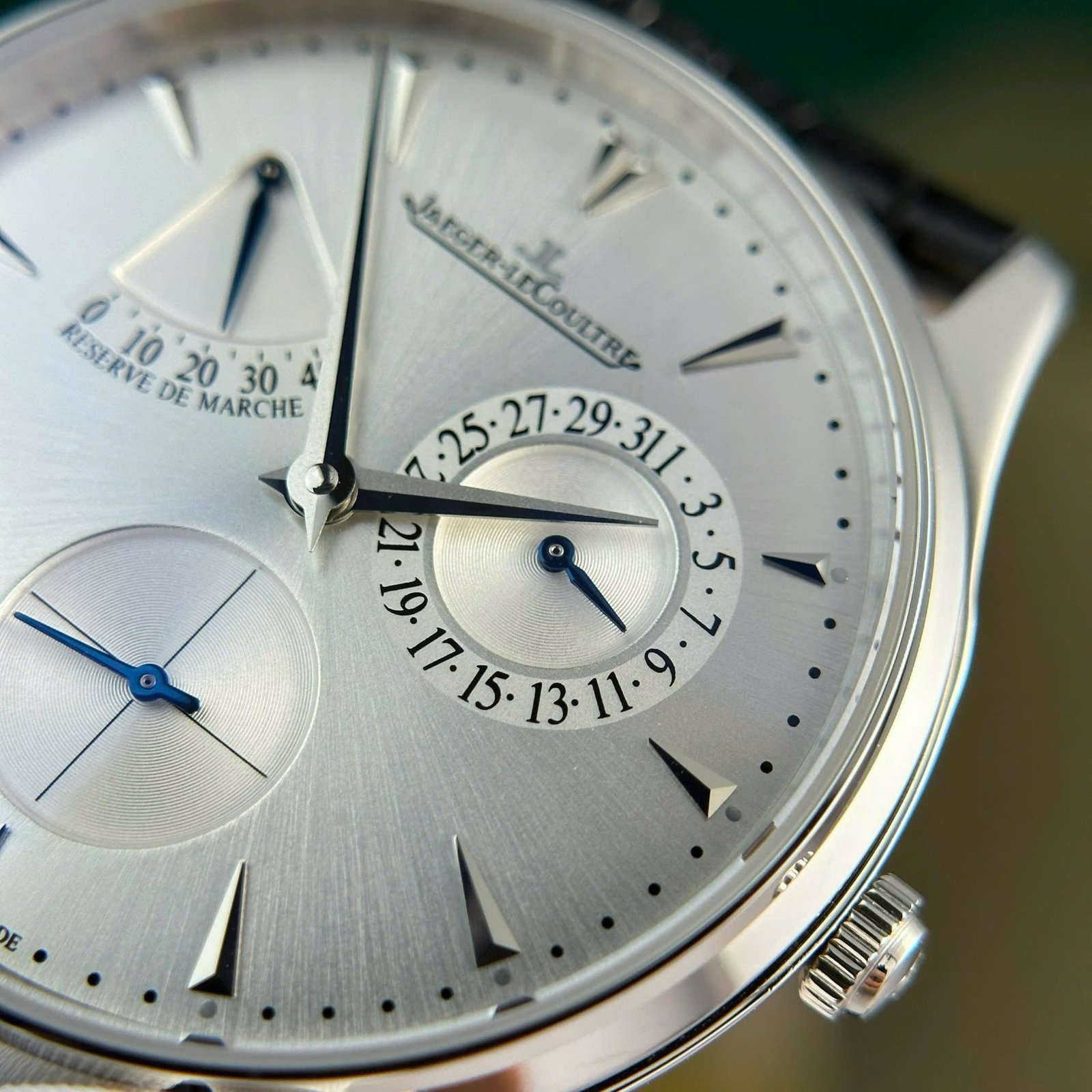 Jaeger-LeCoultre Master Ultra Thin Reserve De Marche Q1378420 Silver Dial Leather Strap Best Replica 39mm - 图片 6