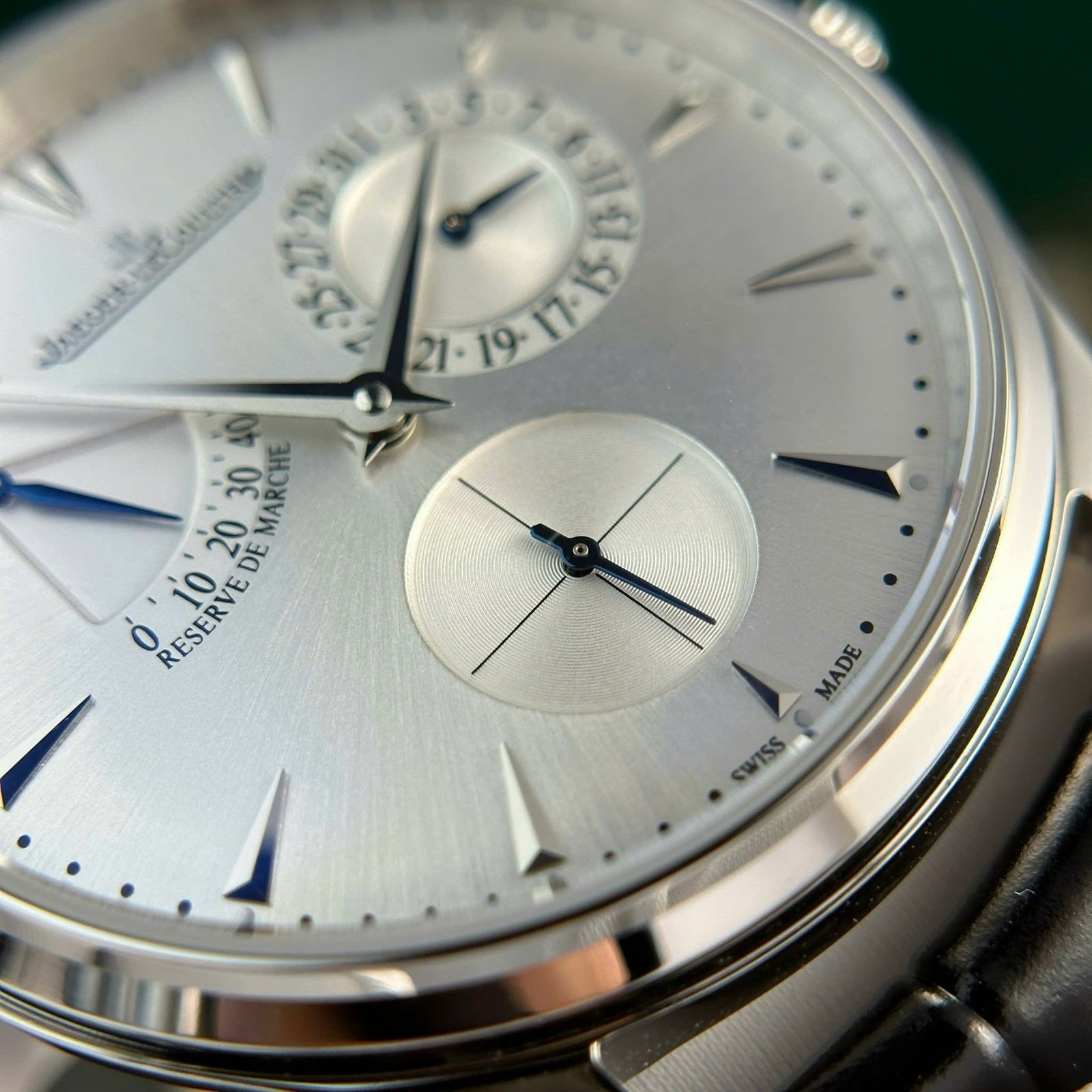 Jaeger-LeCoultre Master Ultra Thin Reserve De Marche Q1378420 Silver Dial Leather Strap Best Replica 39mm - 图片 7