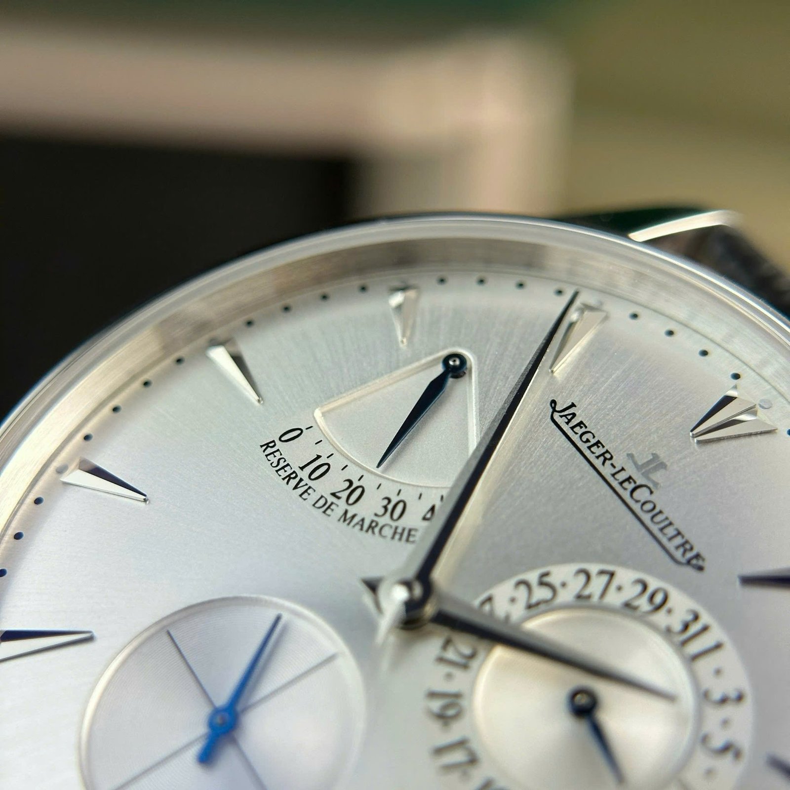 Jaeger-LeCoultre Master Ultra Thin Reserve De Marche Q1378420 Silver Dial Leather Strap Best Replica 39mm - 图片 8