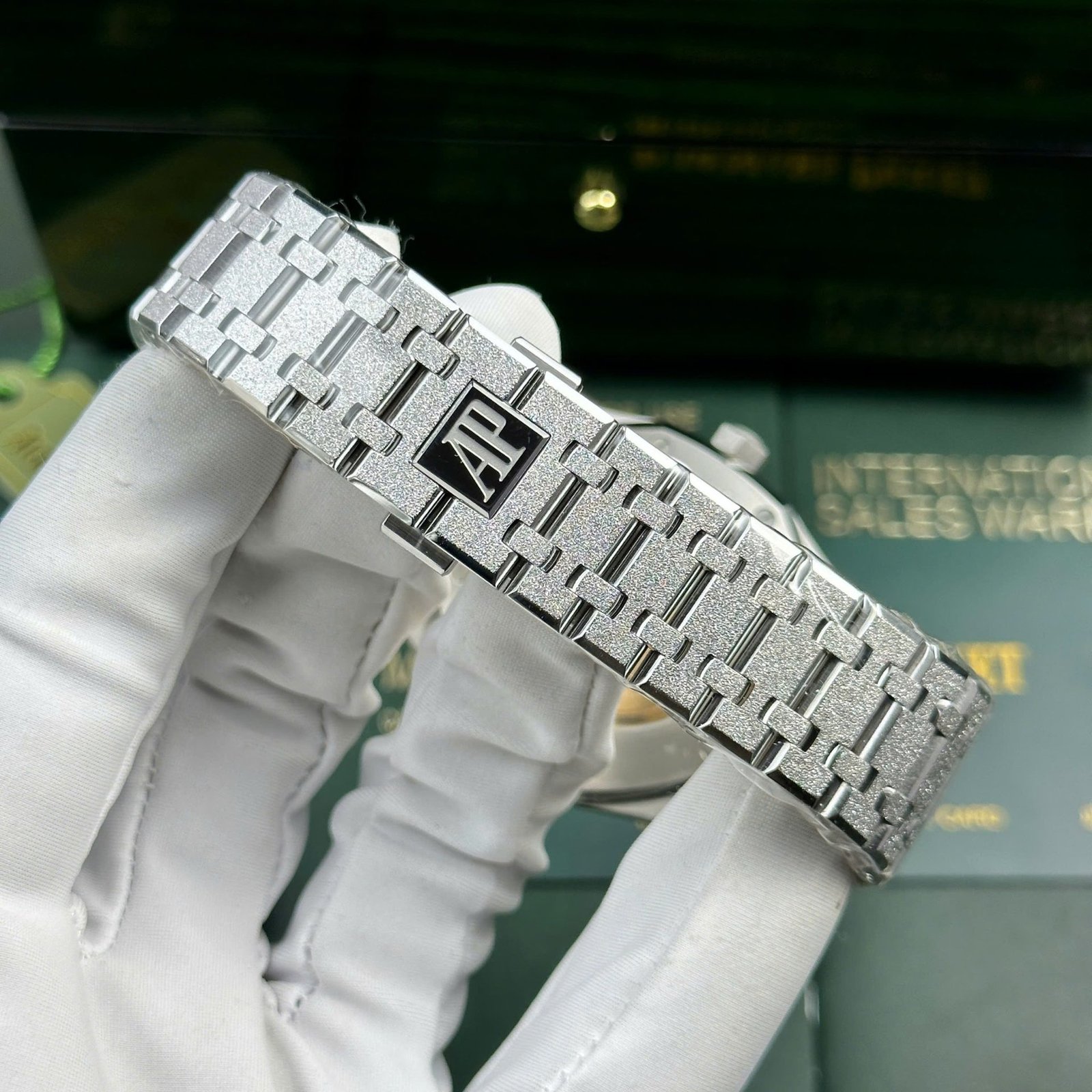 Audemars Piguet Royal Oak 15410BC Frosted Gold White Dial 1:1 Copy Best Replica APSF 41mm - 图片 9