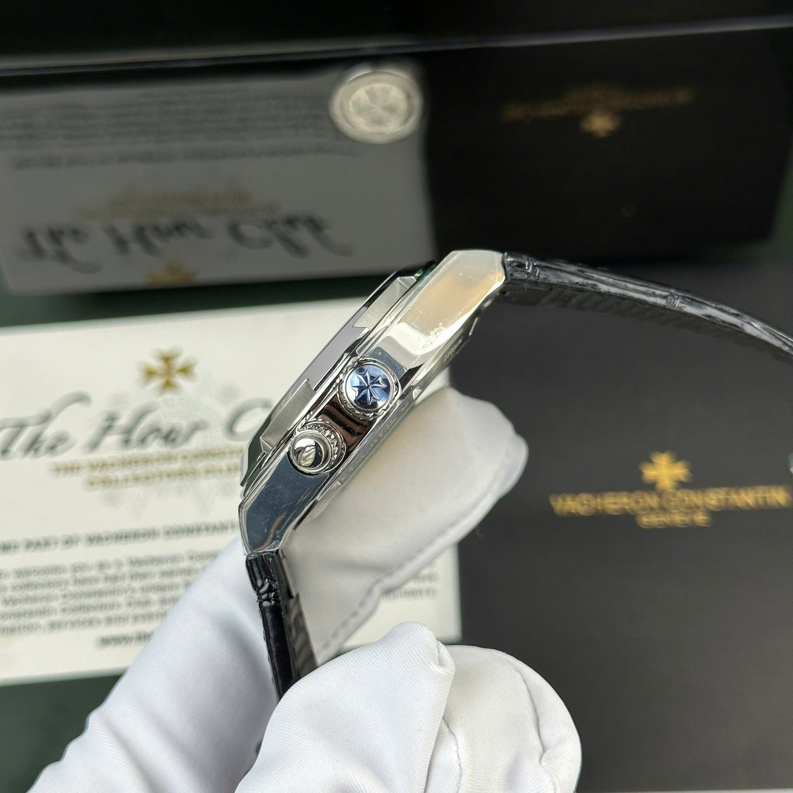 Vacheron Constantin Overseas Dual Time 7900V/110A-B546 Black Dial Leather Strap Swiss Replica PZF 41mm - 图片 8