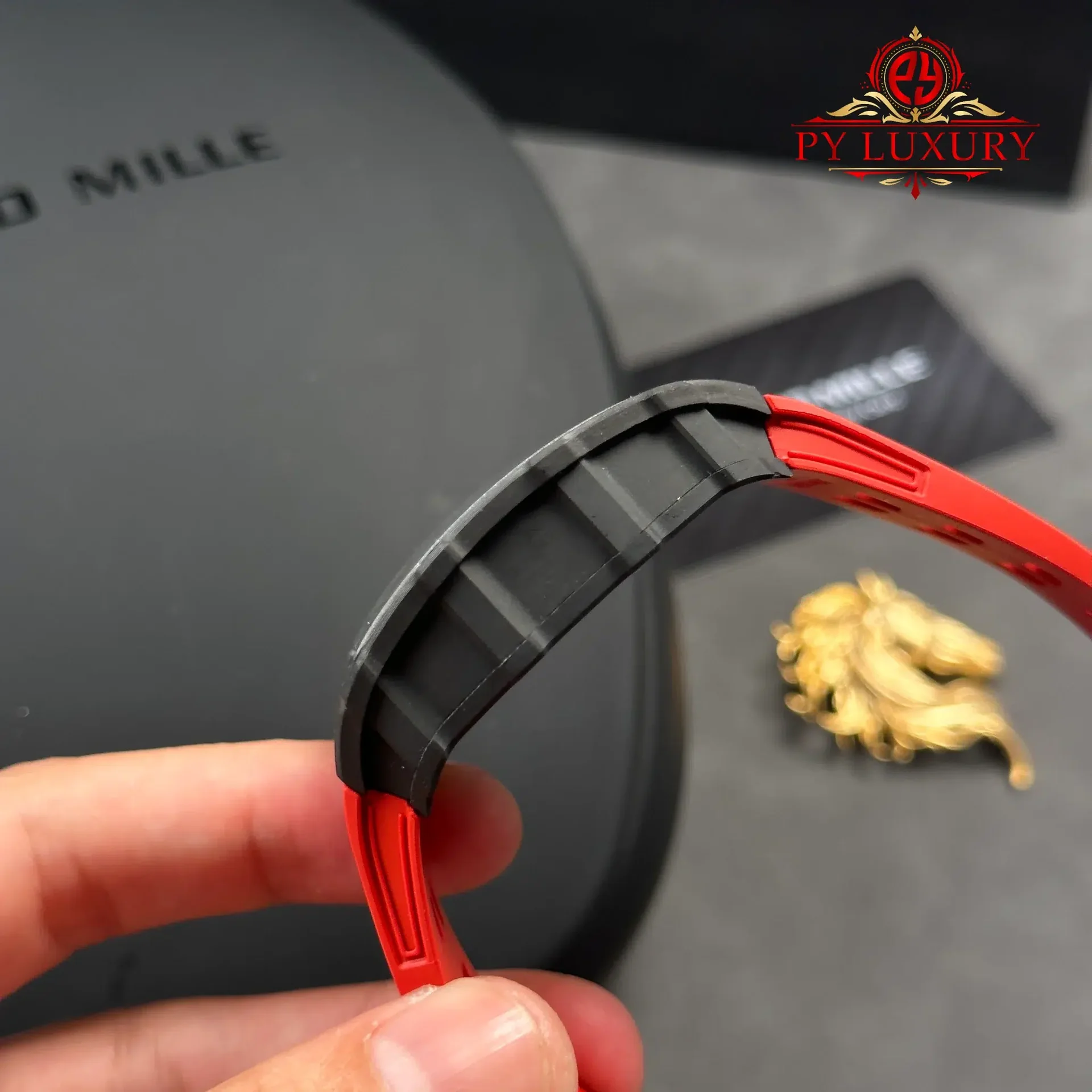 Richard Mille RM35-02 Rafael Nadal Black Carbon TPT Best Replica 1:1 V7 ZF 49.94mm x 44.5mm - 图片 6