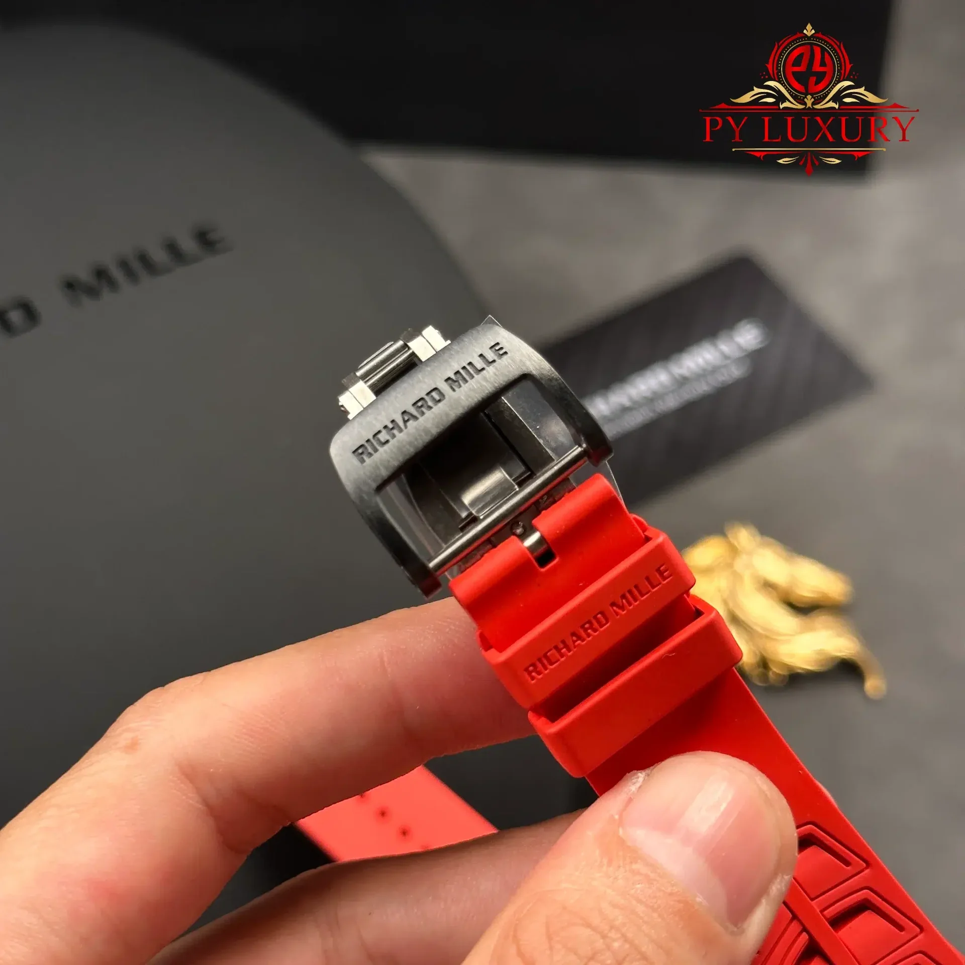 Richard Mille RM35-02 Rafael Nadal Black Carbon TPT Best Replica 1:1 V7 ZF 49.94mm x 44.5mm - 图片 9