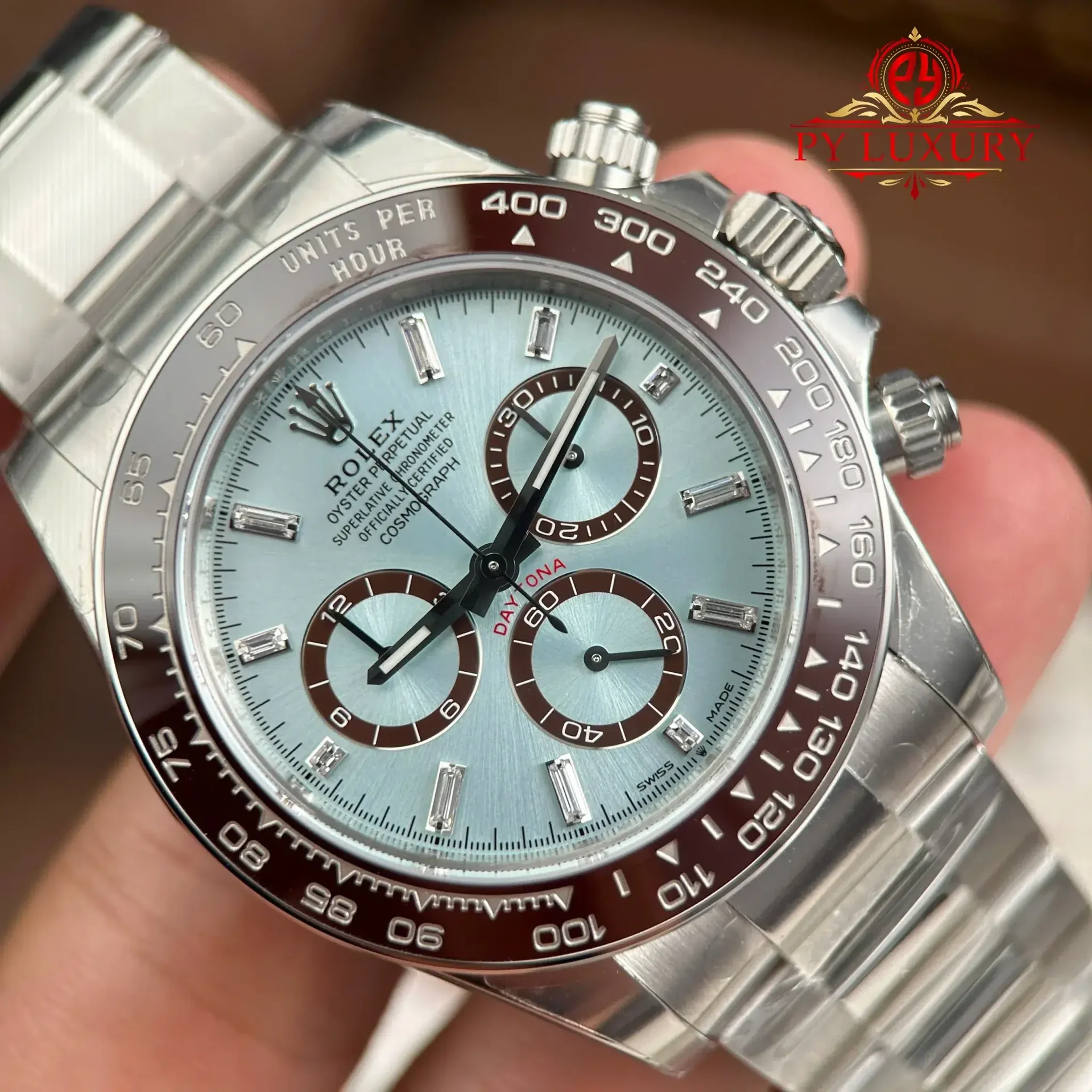 Rolex Daytona 126506-0002 Platinum Iced-blue Diamond-set Dial 1:1 Best Replica VSF 40mm - 图片 4
