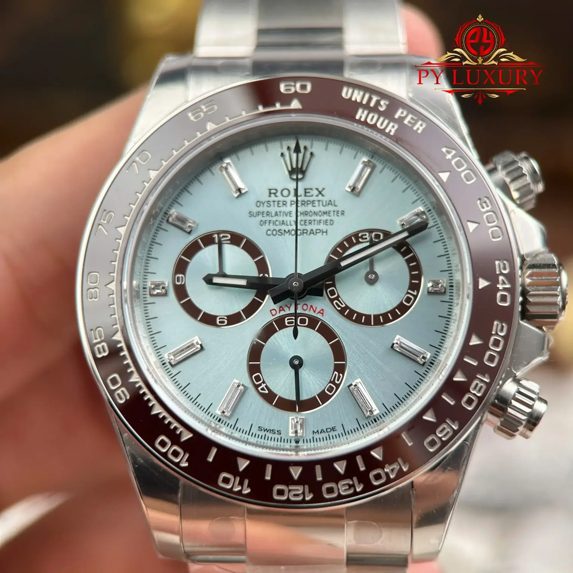 Rolex Daytona 126506-0002 Platinum Iced-blue Diamond-set Dial 1:1 Best Replica VSF 40mm - 图片 5