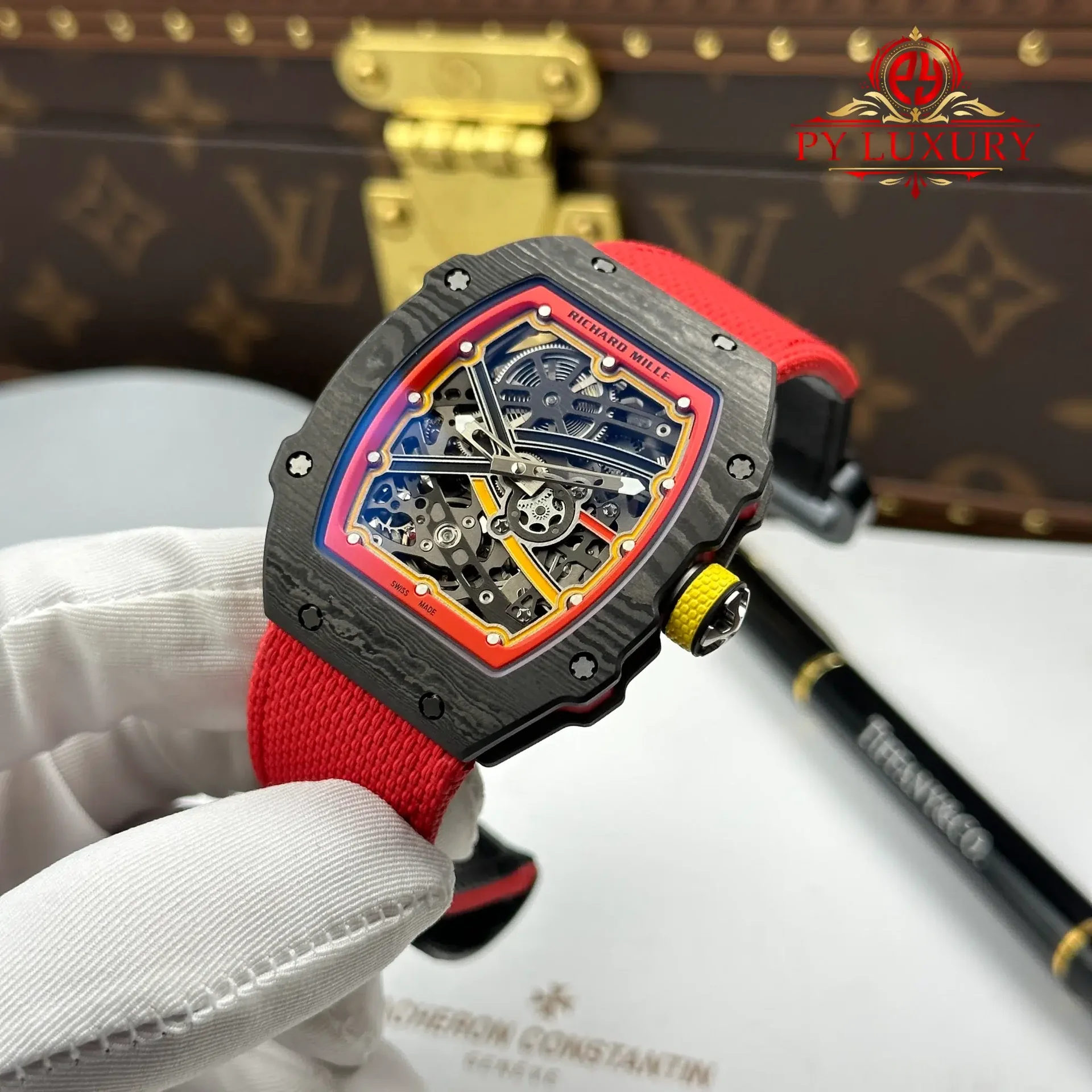 Richard Mille RM67-02 Alexander Zverev Carbon NTPT Extra Flat 1:1 Super Clone 38.7 x 47.52mm - 图片 2