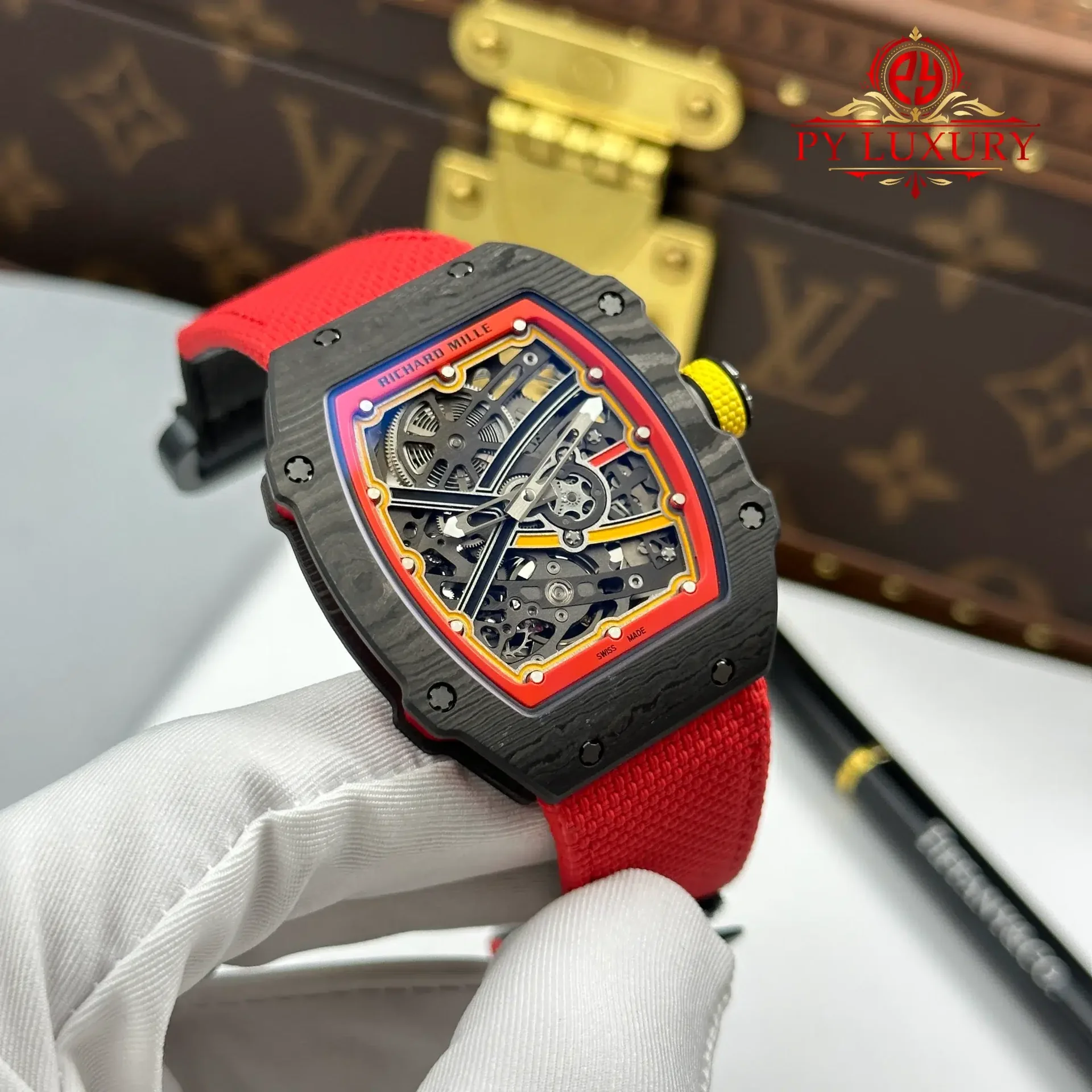 Richard Mille RM67-02 Alexander Zverev Carbon NTPT Extra Flat 1:1 Super Clone 38.7 x 47.52mm - 图片 3