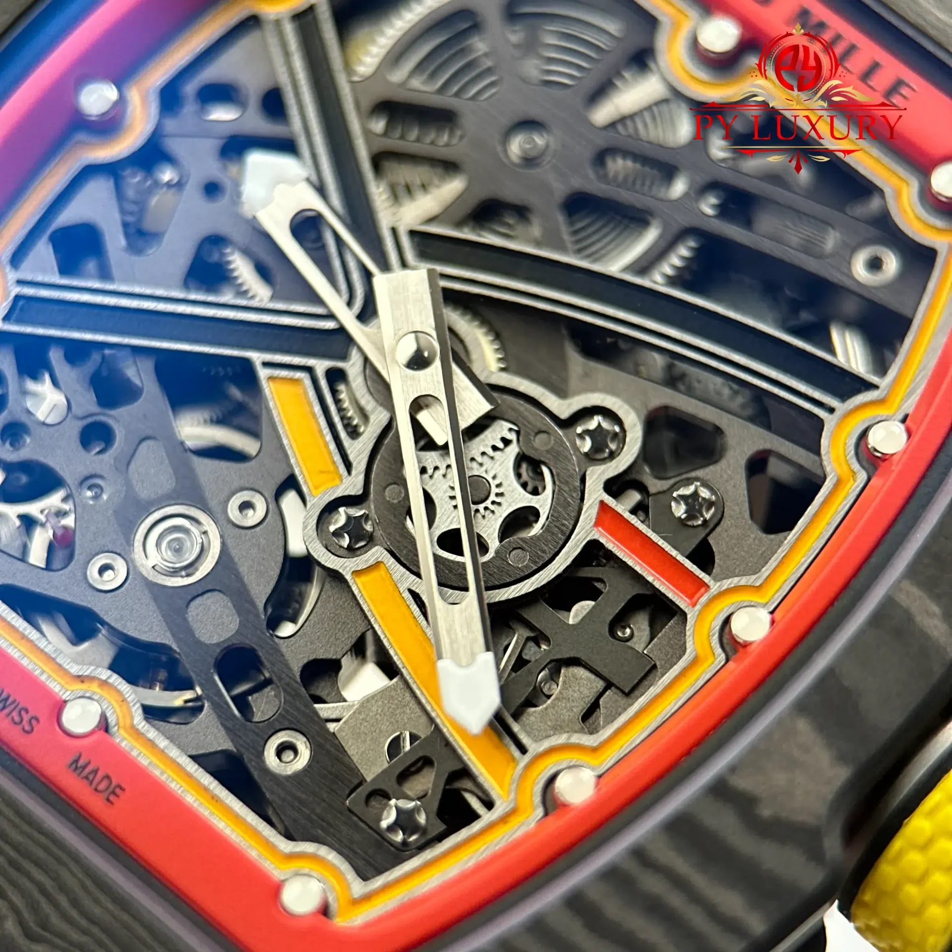 Richard Mille RM67-02 Alexander Zverev Carbon NTPT Extra Flat 1:1 Super Clone 38.7 x 47.52mm - 图片 7