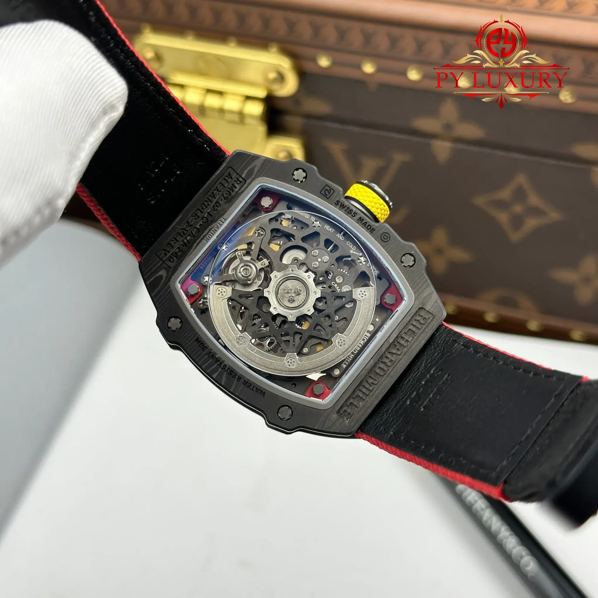 Richard Mille RM67-02 Alexander Zverev Carbon NTPT Extra Flat 1:1 Super Clone 38.7 x 47.52mm - 图片 12