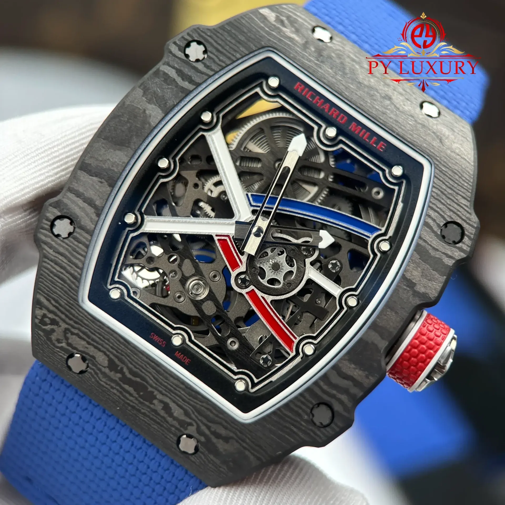 Richard Mille RM67-02 Carbon NTPT Sébastien Ogier Extra Flat Best Replica Super Clone 38.7 x 47.52mm - 图片 4