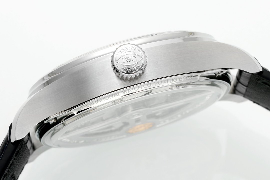 IWC Portugieser IW501704 Automatic Blue Dial Black Leather Strap Best Replica APSF 42mm - 图片 7