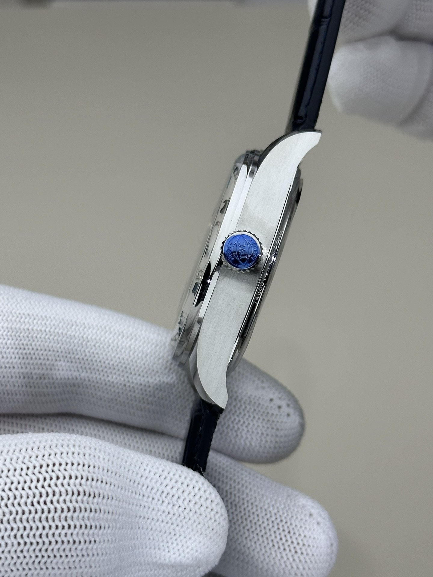 IWC Portugieser IW501702 Silver Dial Blue Arabic Numerals Leather Strap Best Copy APSF 42mm - 图片 5