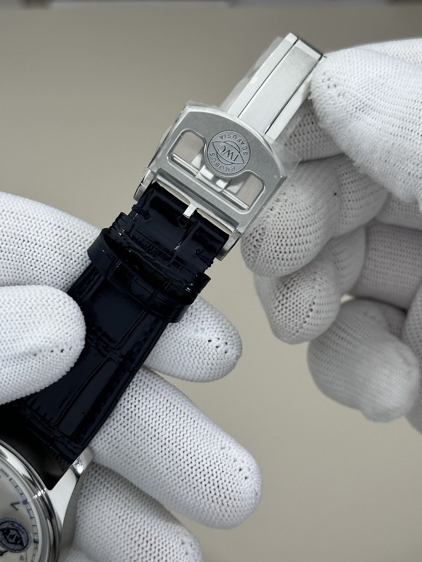 IWC Portugieser IW501702 Silver Dial Blue Arabic Numerals Leather Strap Best Copy APSF 42mm - 图片 9