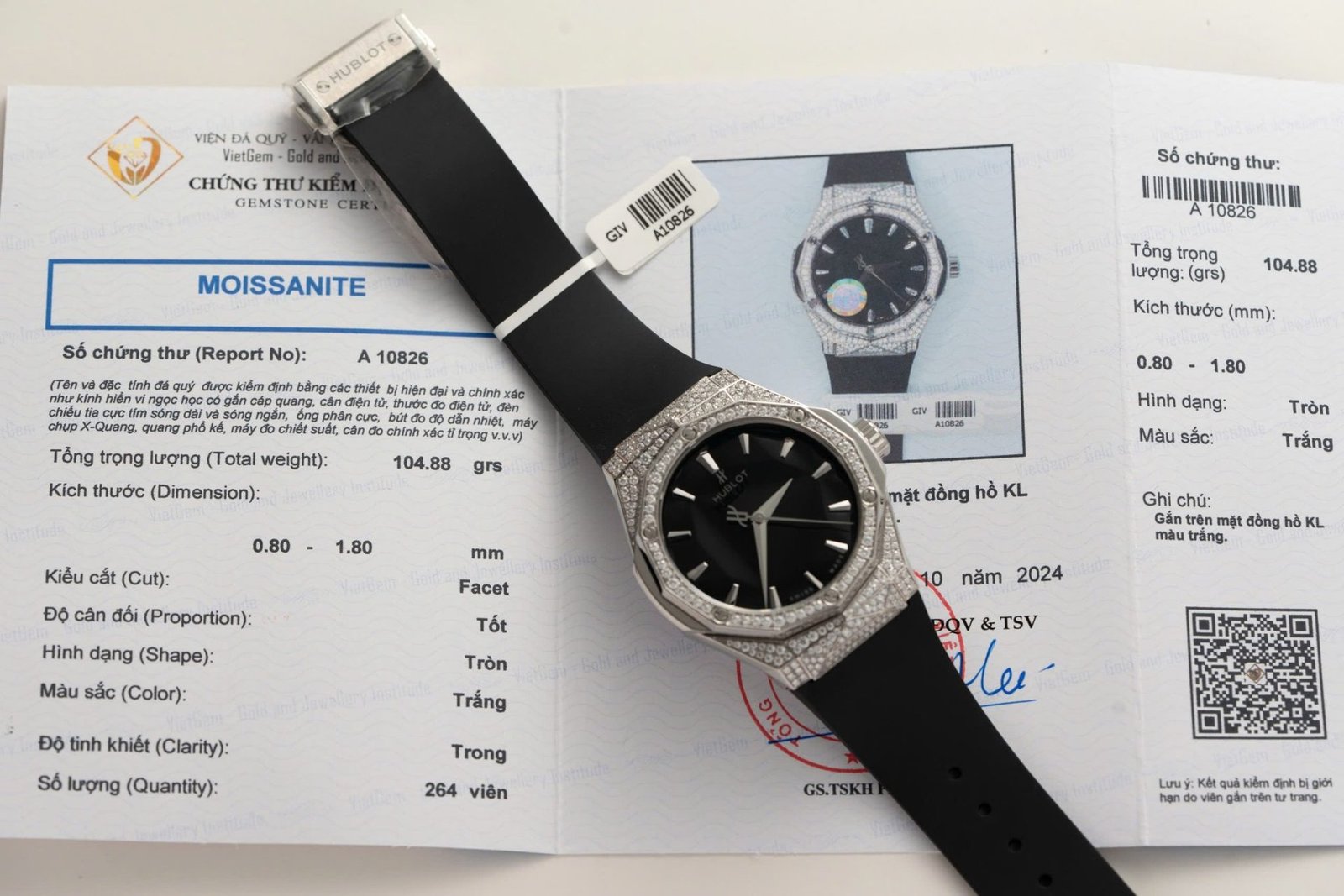 Hublot Classic Fusion Orlinski Titanium Pavé Black Dial Custom Full Moissanite 1:1 Copy 40mm