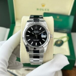 Rolex Datejust 126334-0017 Black Luminous Dial Oyster Bracelet Best Replica VSF 41mm