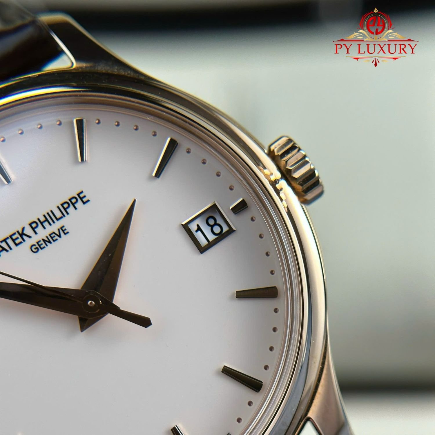Patek Philippe Calatrava 5227R-001 Rose Gold Leather Strap 1:1 Replica 3KF 39mm - 图片 7
