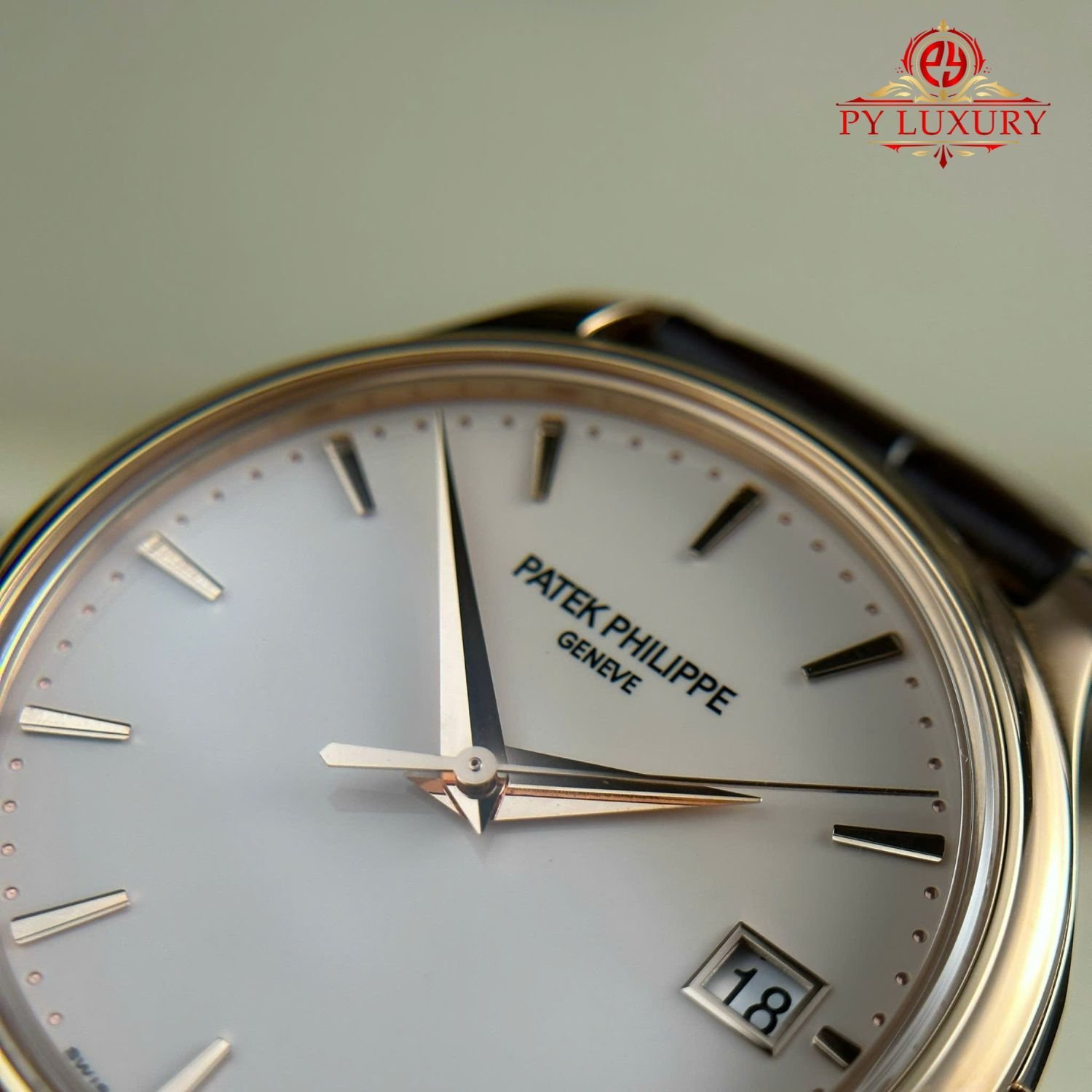 Patek Philippe Calatrava 5227R-001 Rose Gold Leather Strap 1:1 Replica 3KF 39mm - 图片 8