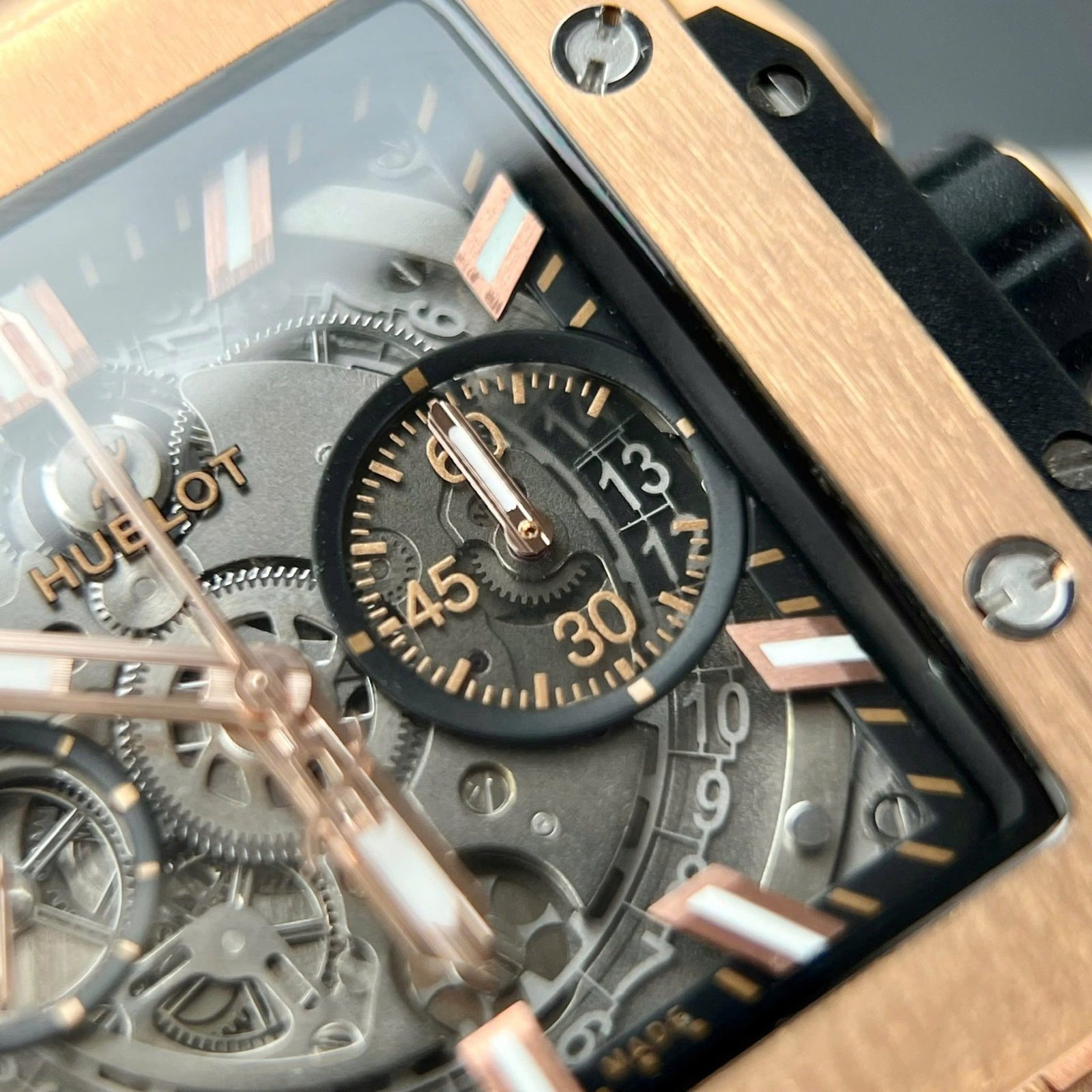 Hublot Square Bang Unico King Gold Best Quality Replica BBF 42mm - 图片 4