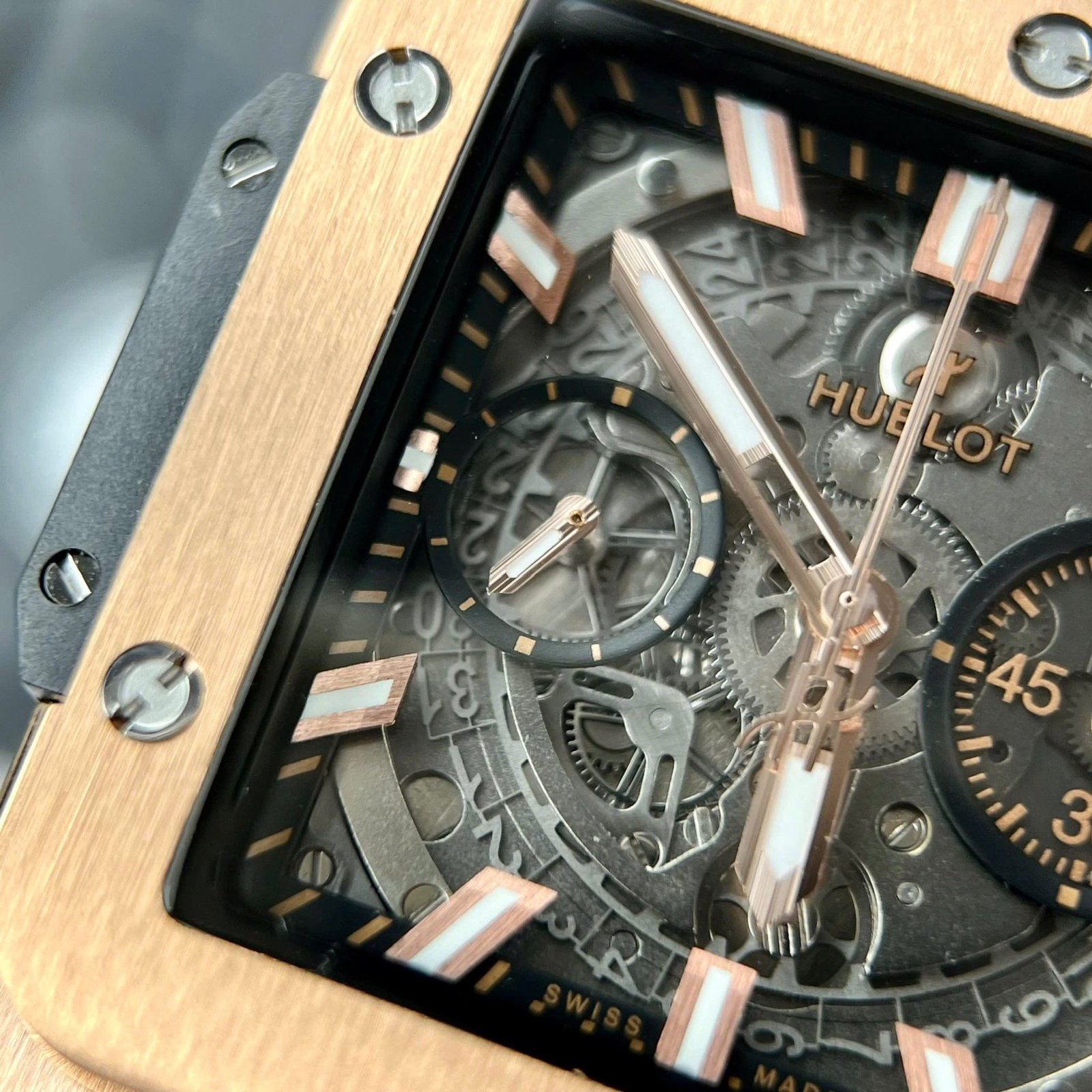 Hublot Square Bang Unico King Gold Best Quality Replica BBF 42mm - 图片 5