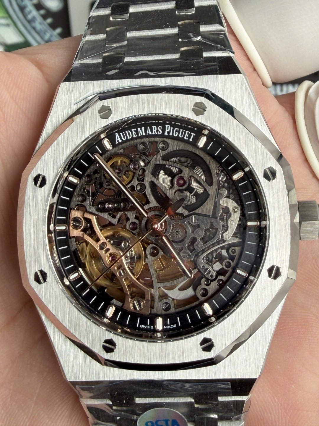 Audemars Piguet Royal Oak 15407ST Openworked Skeleton Dial 1:1 Best Replica OCTA 41mm (Free Sprung) - 图片 5