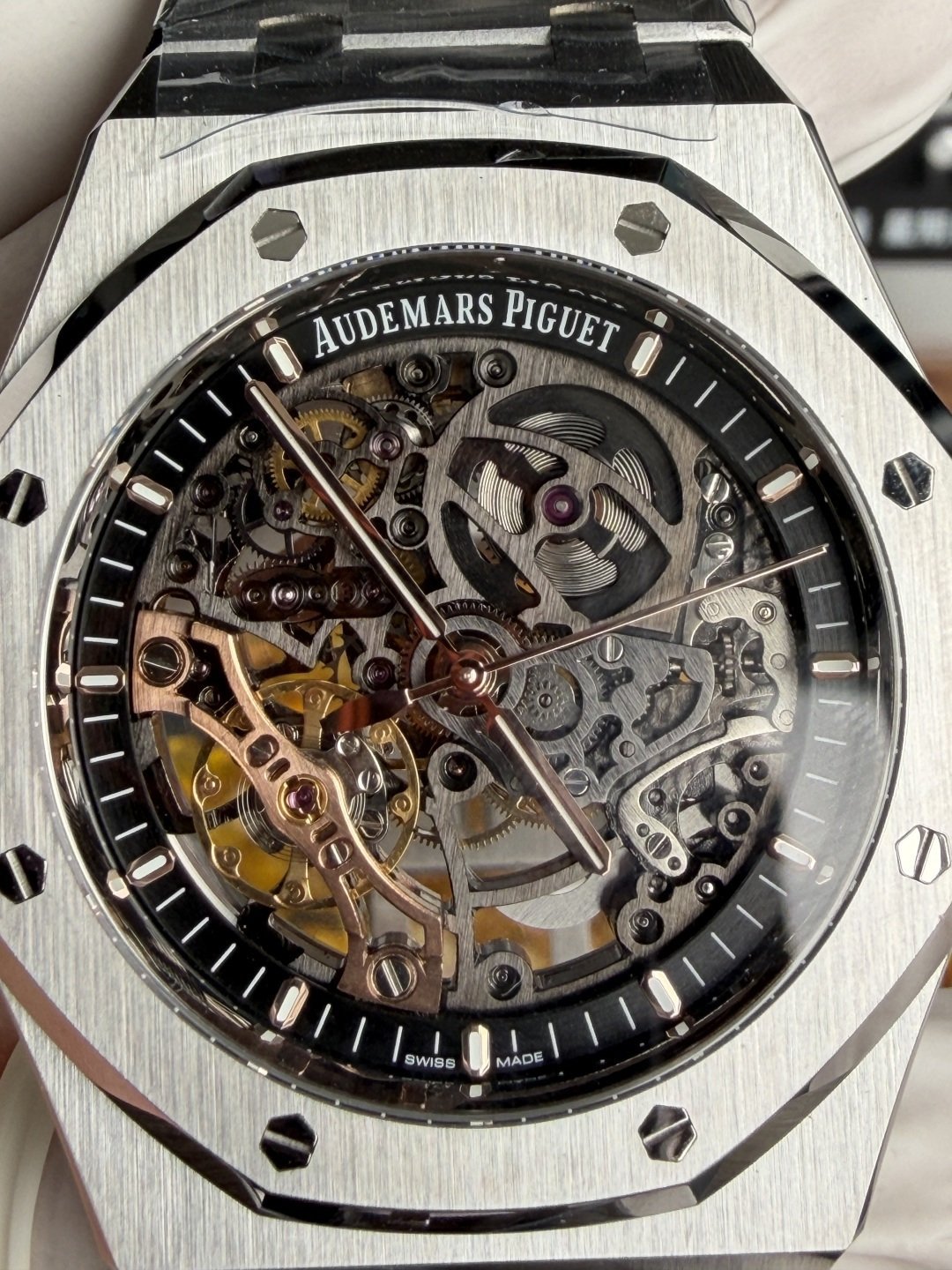 Audemars Piguet Royal Oak 15407ST Openworked Skeleton Dial 1:1 Best Replica OCTA 41mm (Free Sprung) - 图片 6